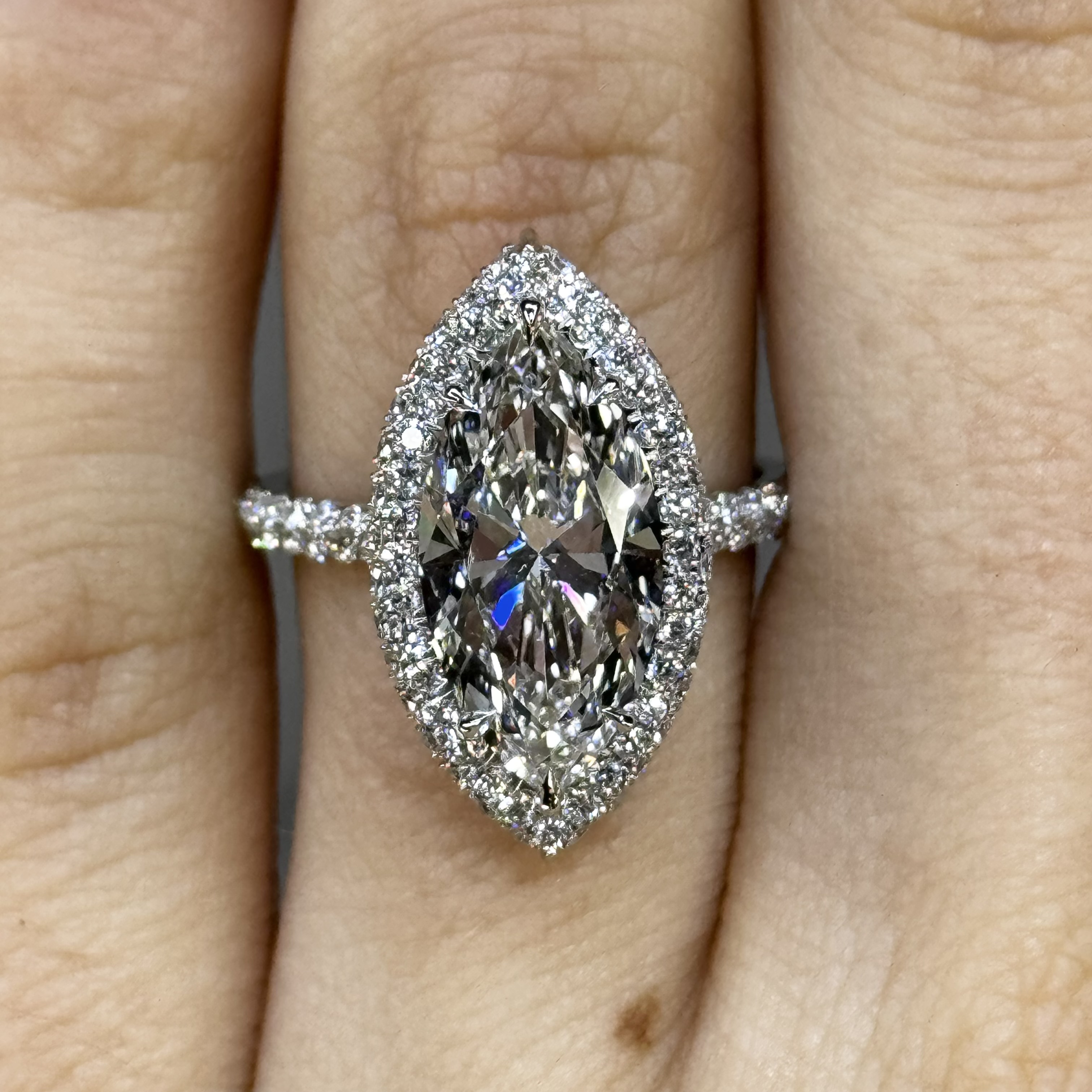 GIA 3.55ct F VS2 "Caitlyn" Engagement Ring Image 2 Forever Diamonds New York, NY
