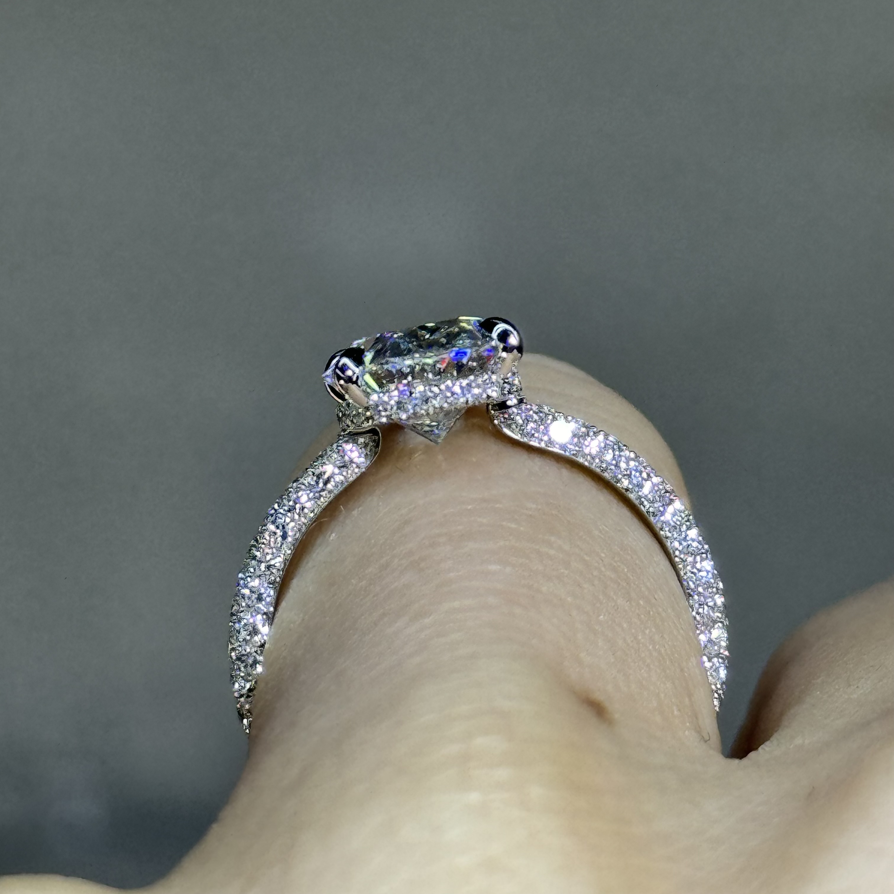 GIA 3.02 E VS1 Oval "Celine" Engagement Ring Image 3 Forever Diamonds New York, NY