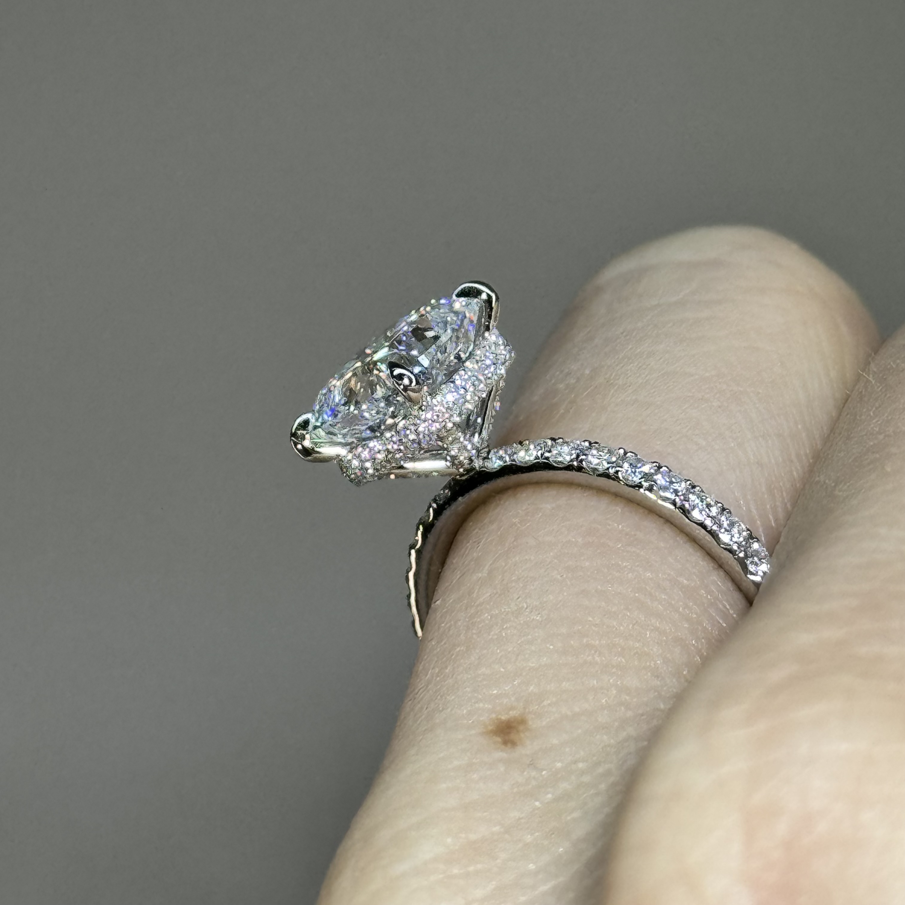 2.55ct D VS2 Cushion "Dalia" Engagement Ring Forever Diamonds New York, NY