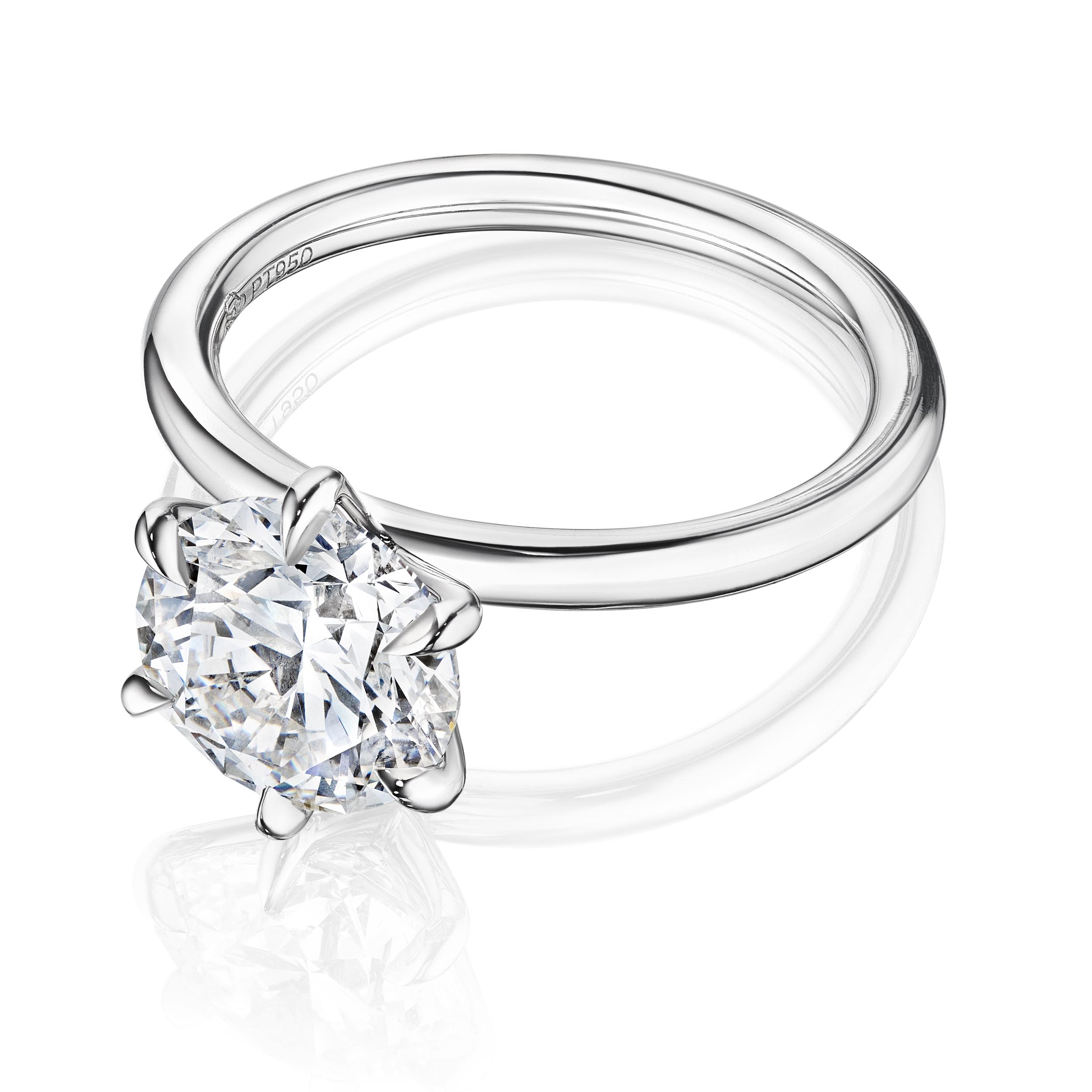 GIA 3.00ct F VS2 "Bronte" Engagement Ring Image 2 Forever Diamonds New York, NY