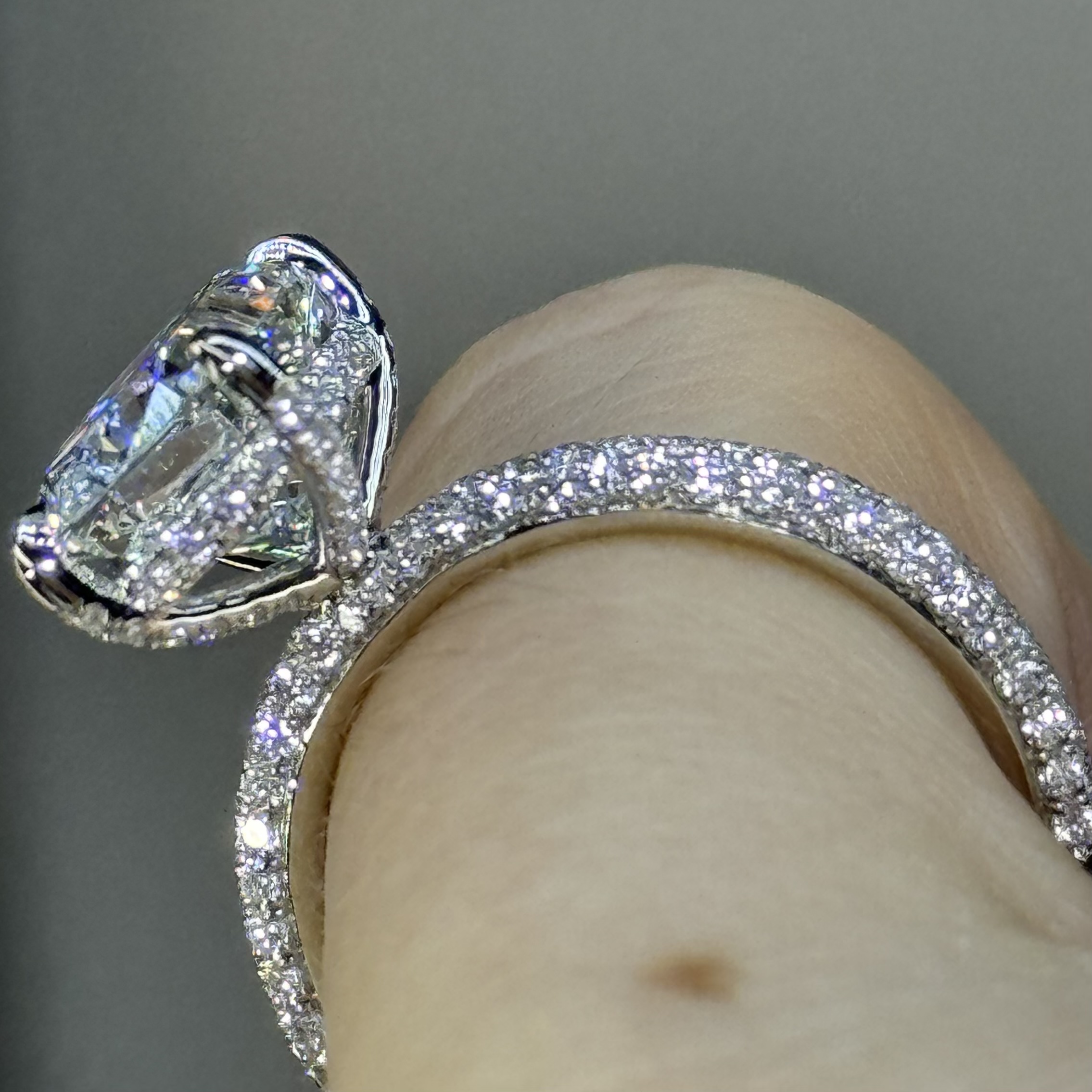 GIA 4.03ct E VS2 Cushion "Catherine" Engagement Ring Forever Diamonds New York, NY