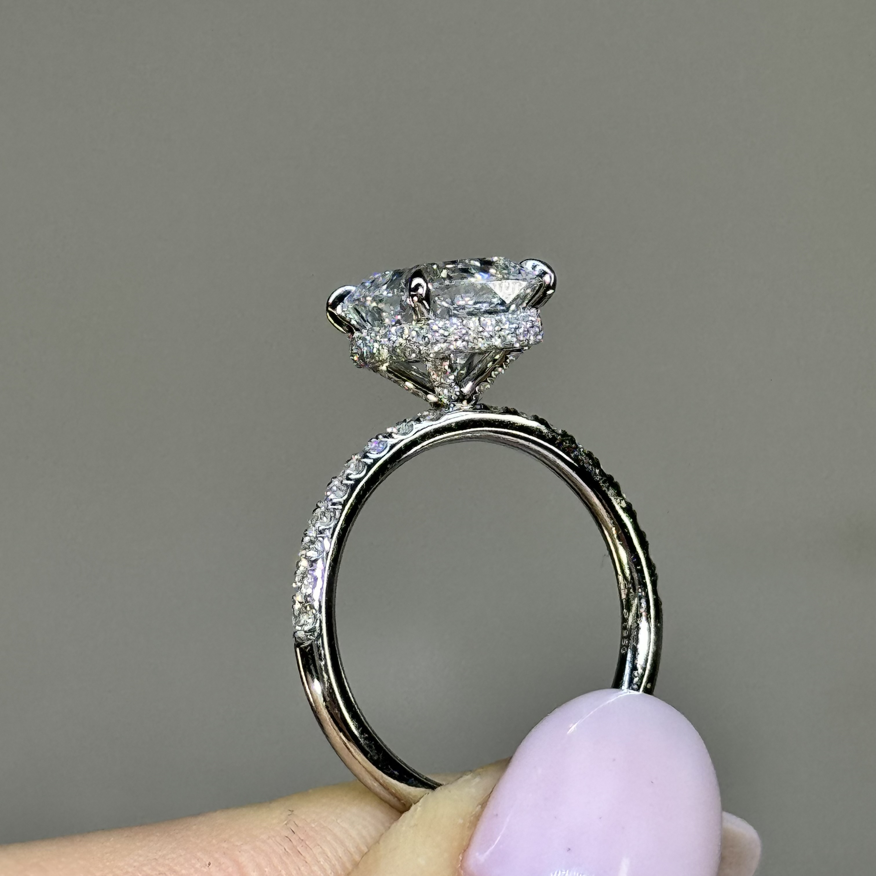 2.55ct D VS2 Cushion "Dalia" Engagement Ring Image 3 Forever Diamonds New York, NY