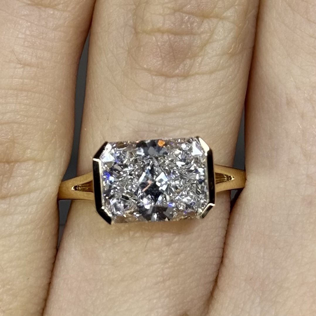 4.05ct F VS2 "Rachel" Engagement Ring Forever Diamonds New York, NY
