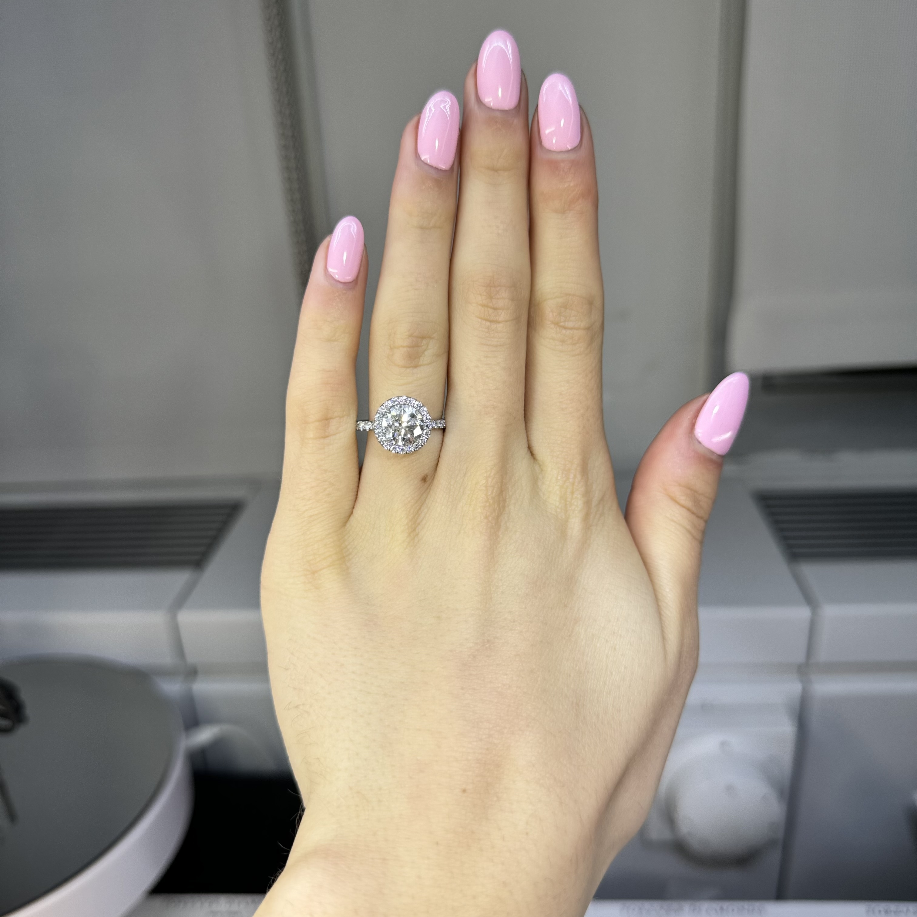 2.13CT GIA E VS1 Round "Victoria" Engagement Ring Image 4 Forever Diamonds New York, NY