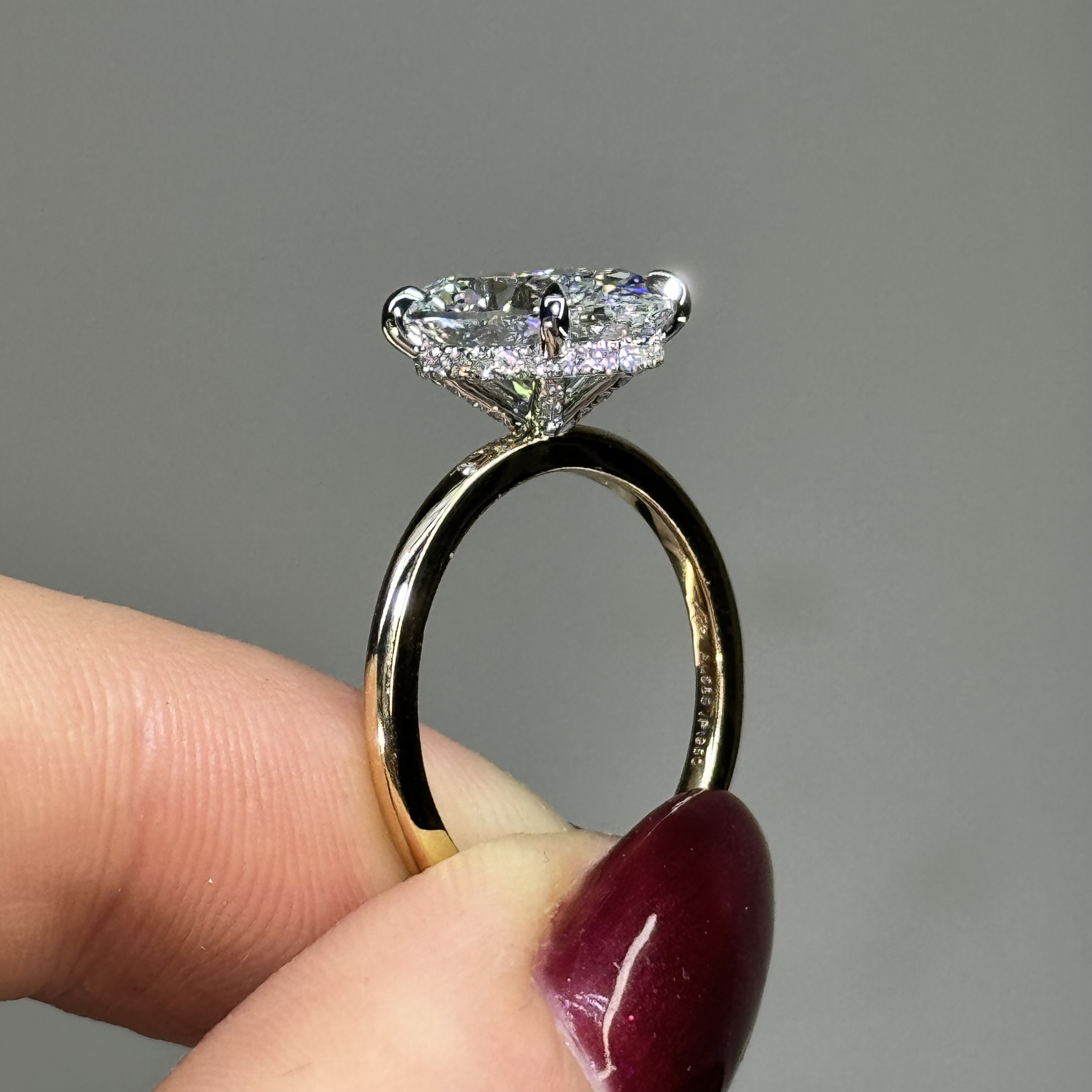 GIA 3.01ct D VVS2 Oval "Chloe" Engagement Ring Image 2 Forever Diamonds New York, NY