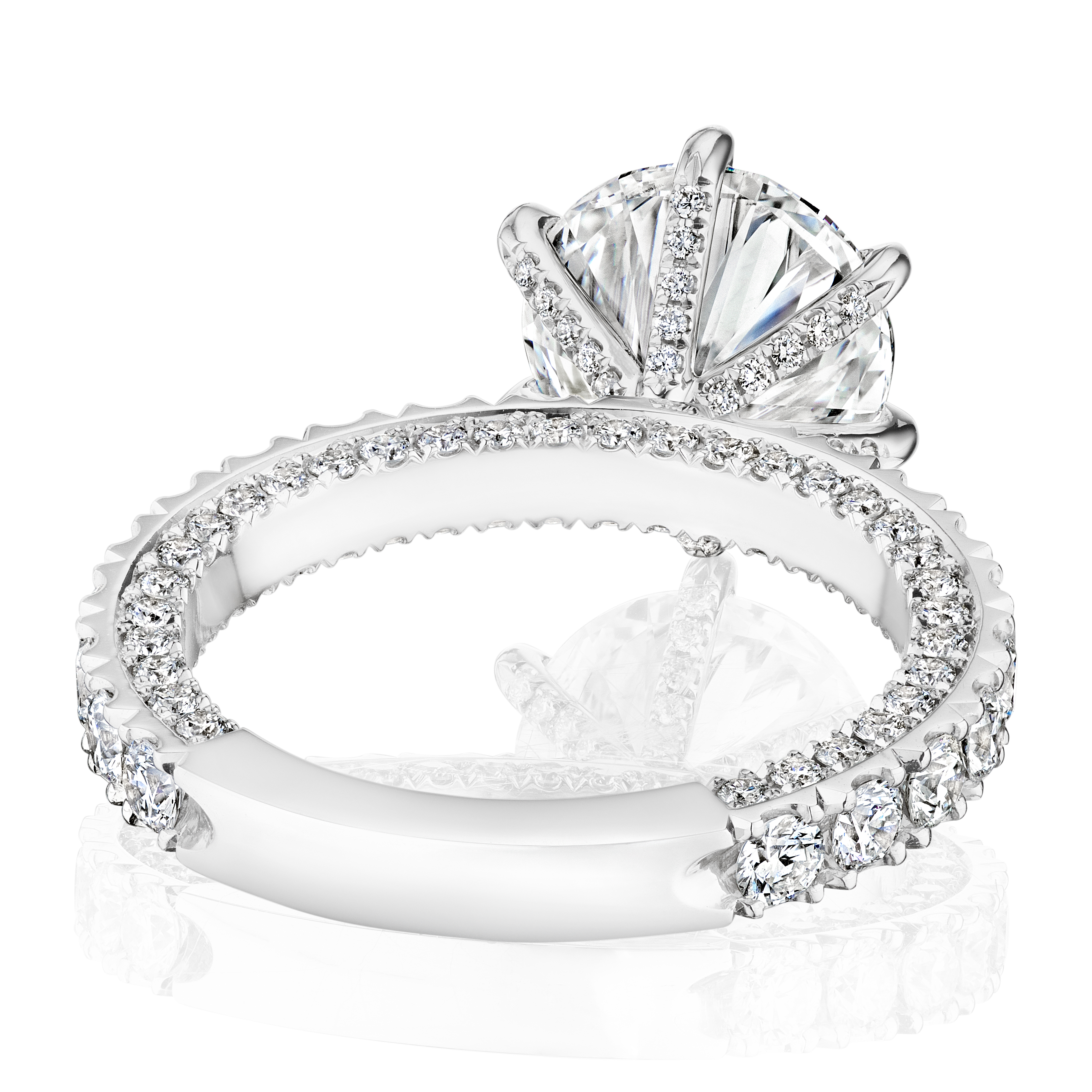 5.00ct E VVS2 Round "Jade" Engagement Ring Forever Diamonds New York, NY