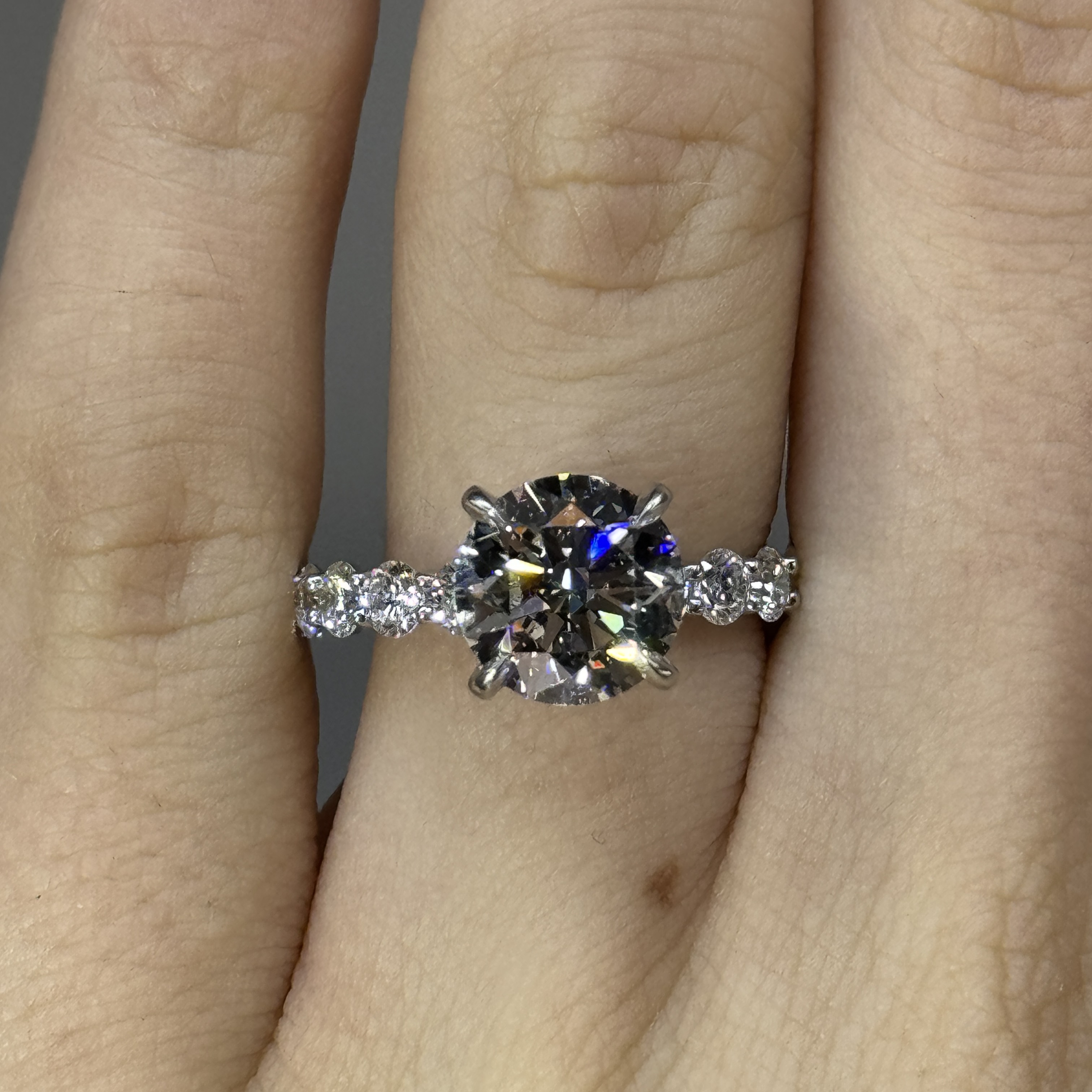 2.72ct "Anna" Engagement Ring Image 4 Forever Diamonds New York, NY
