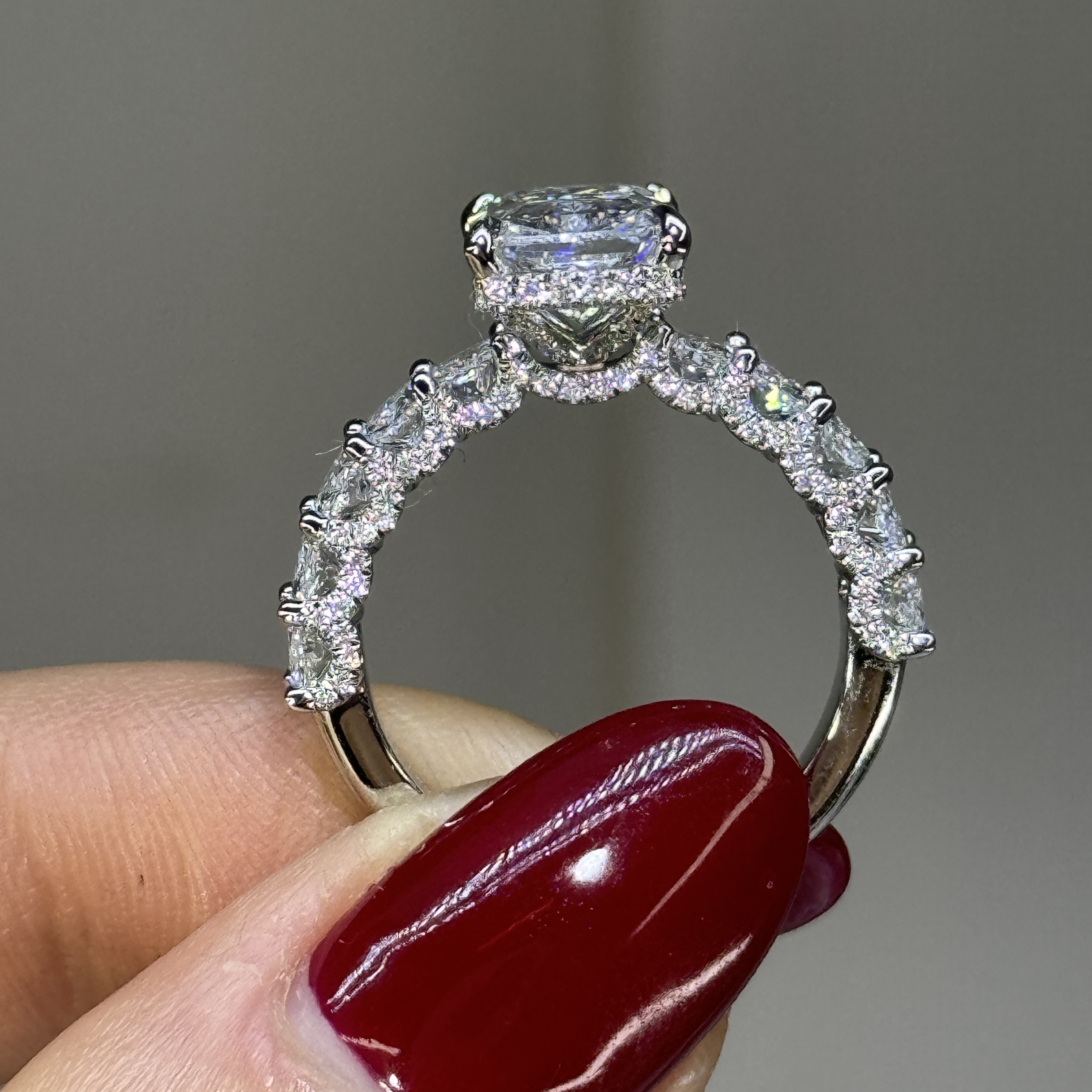 Pave Engagement Ring Ashley 14K Rose Gold – Imagine Diamonds