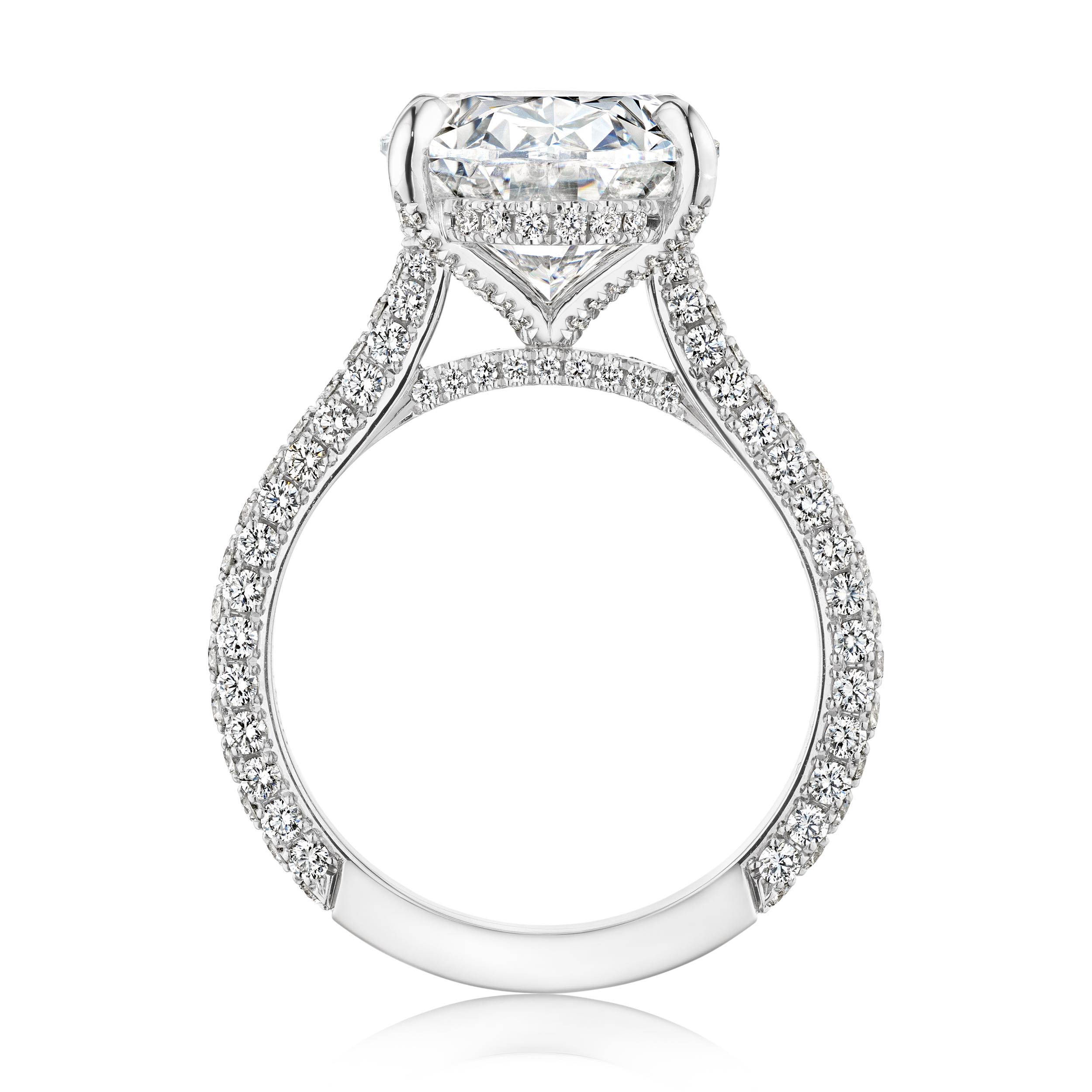3.00ct E VS2 Oval "Alexandria" Engagement Ring Forever Diamonds New York, NY