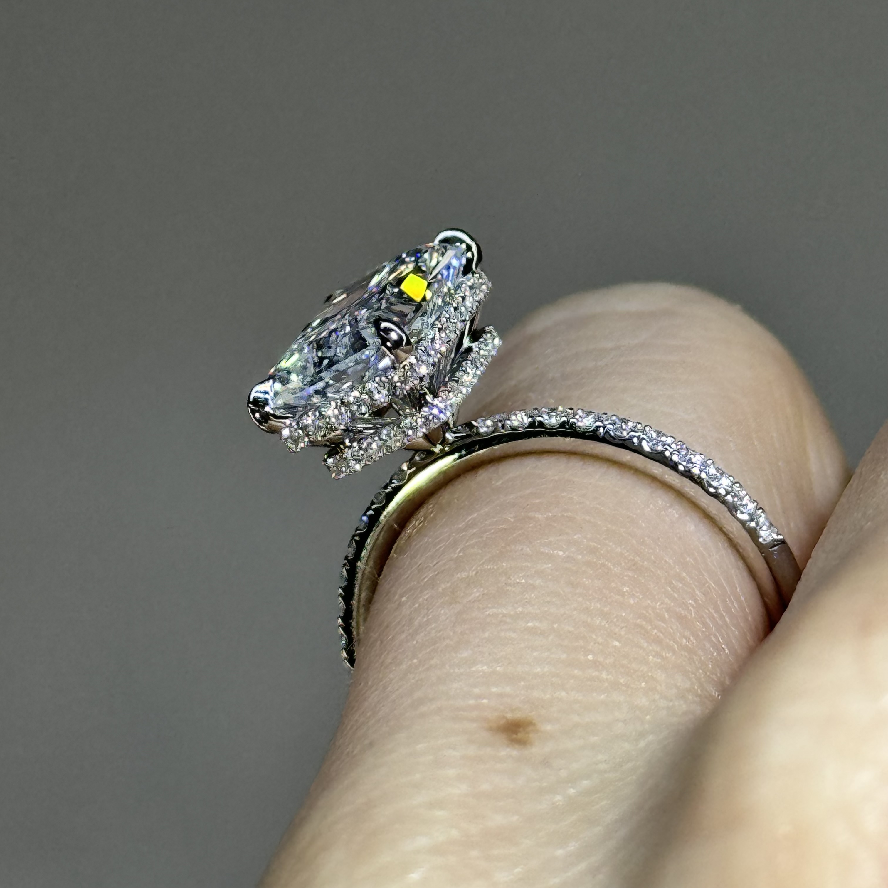 2.90ct D VS2 Radiant "Gemma" Engagement Ring Image 3 Forever Diamonds New York, NY