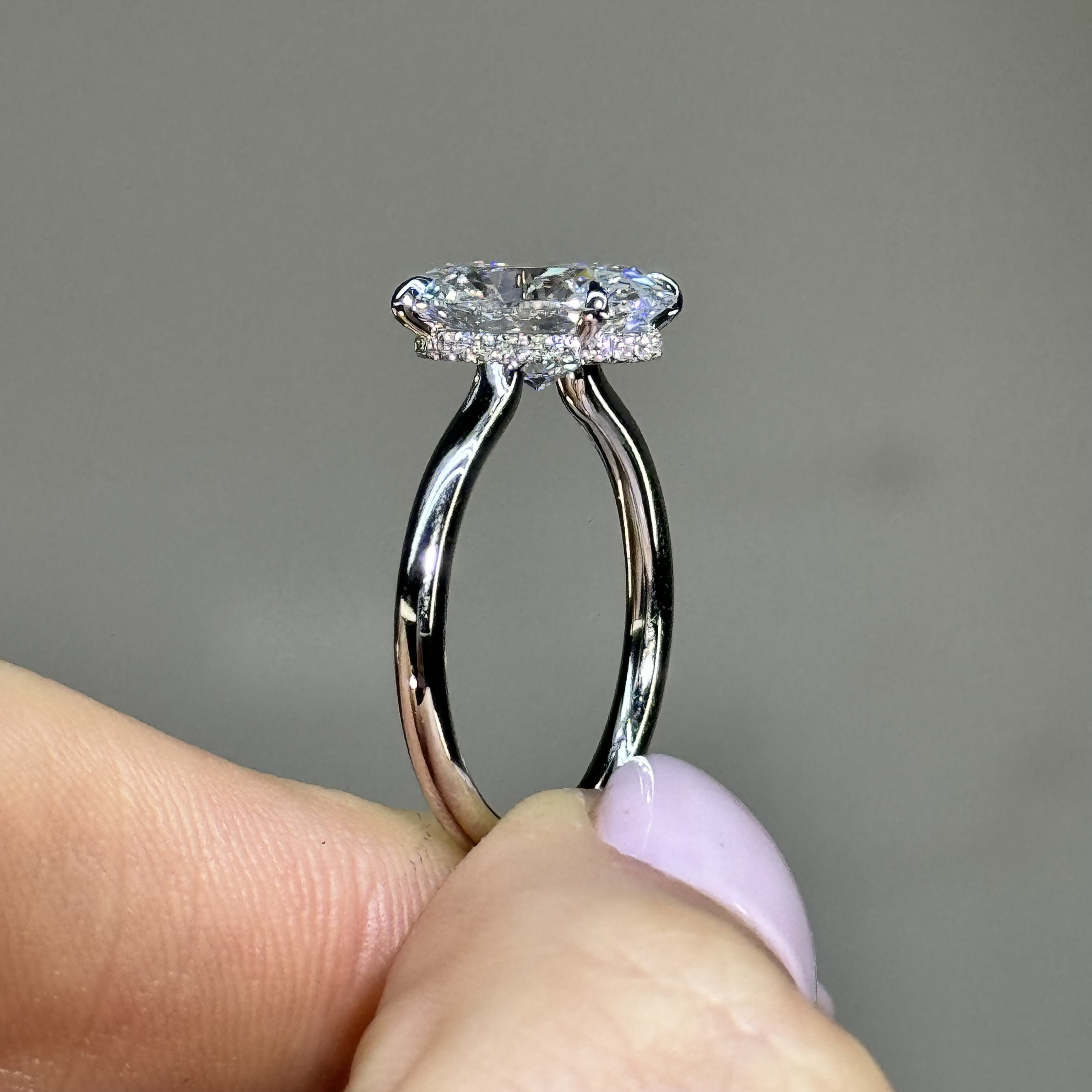 2.76ct D VS2 Oval "Sage" Engagement Ring Forever Diamonds New York, NY