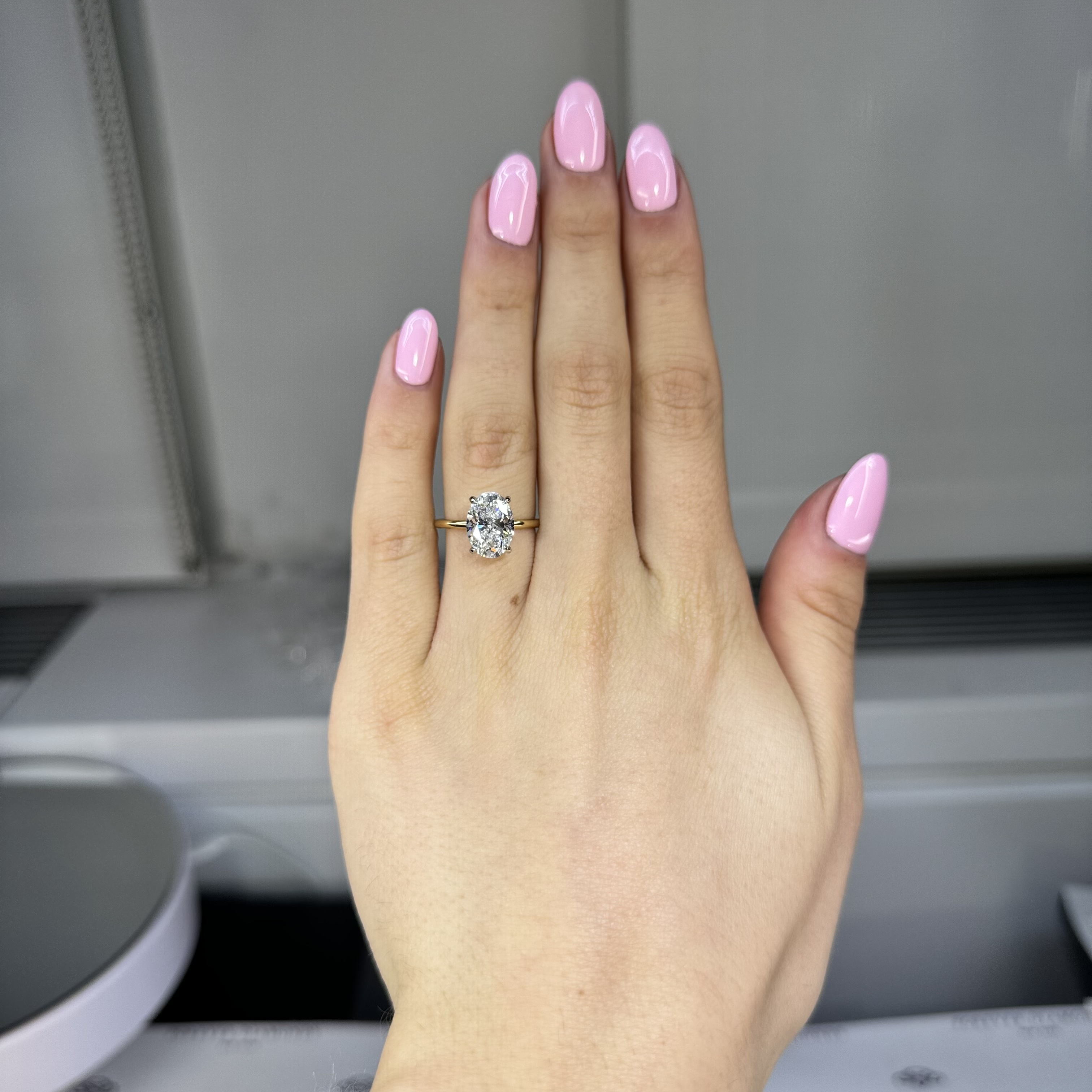 GIA 2.85ct E VS1 Oval "Romeo" Engagement Ring Forever Diamonds New York, NY