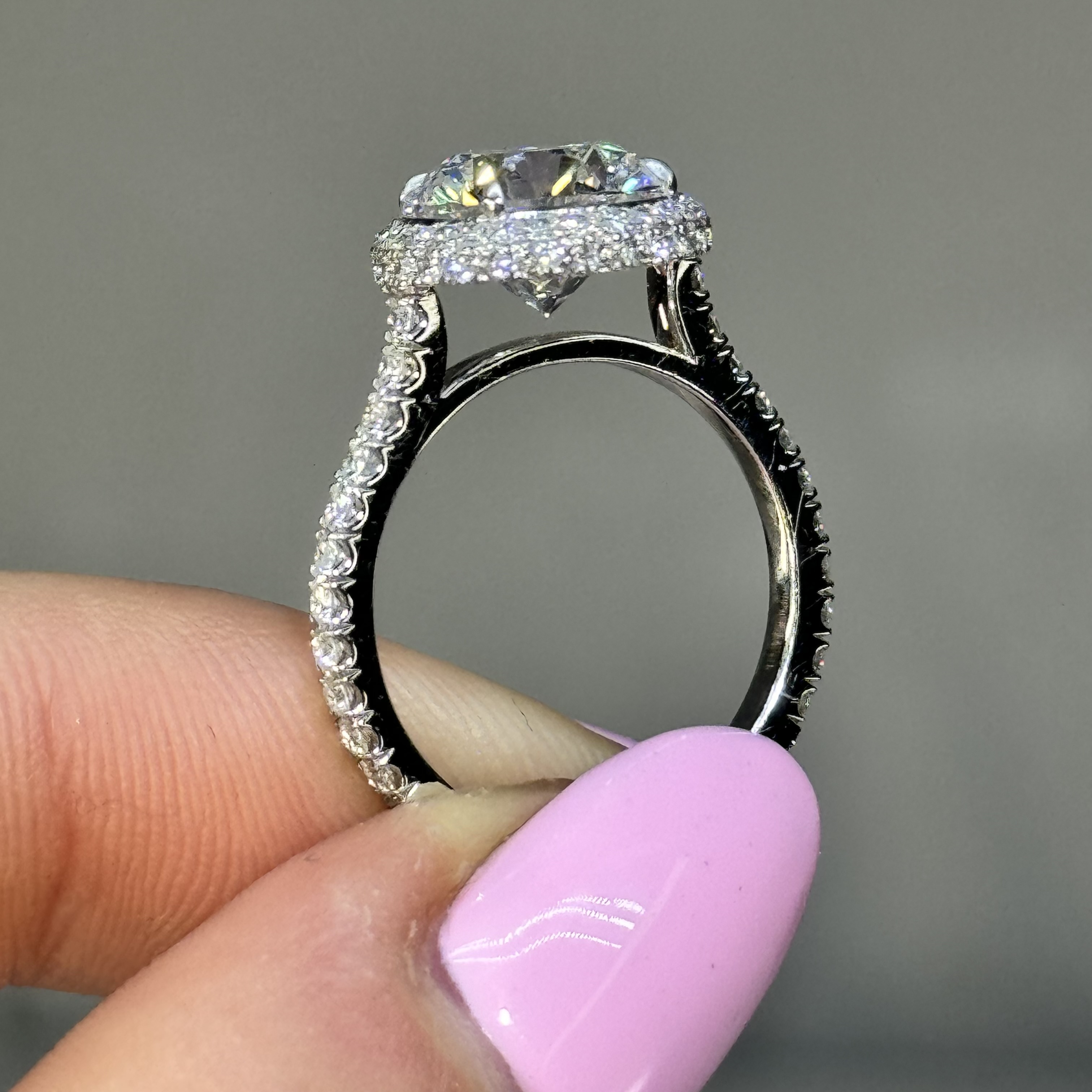 3.26ct GIA F VS2 Round "Hazel" Engagement Ring Forever Diamonds New York, NY