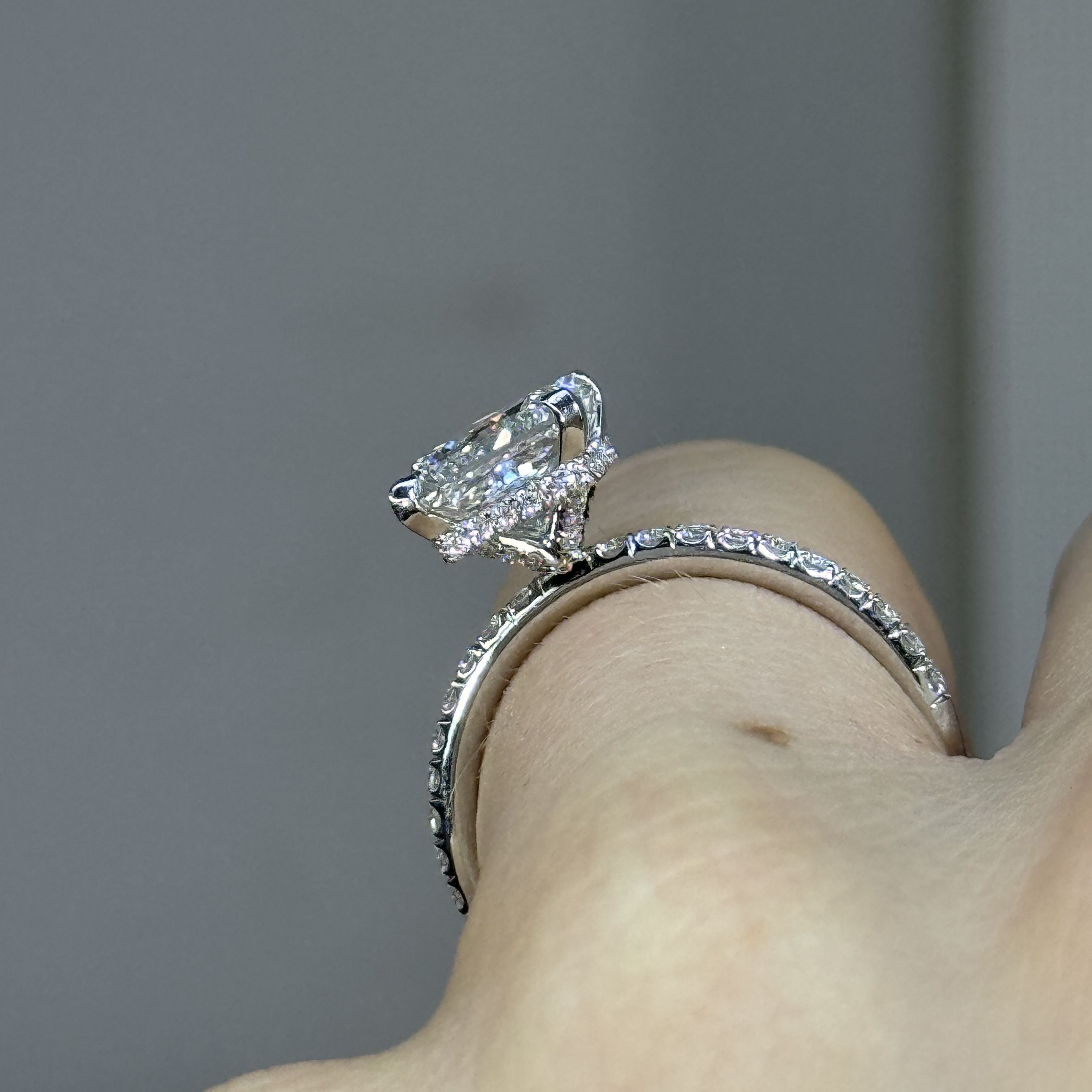 2.41ct E VS1 Princess "Madison" Engagement Ring Image 3 Forever Diamonds New York, NY