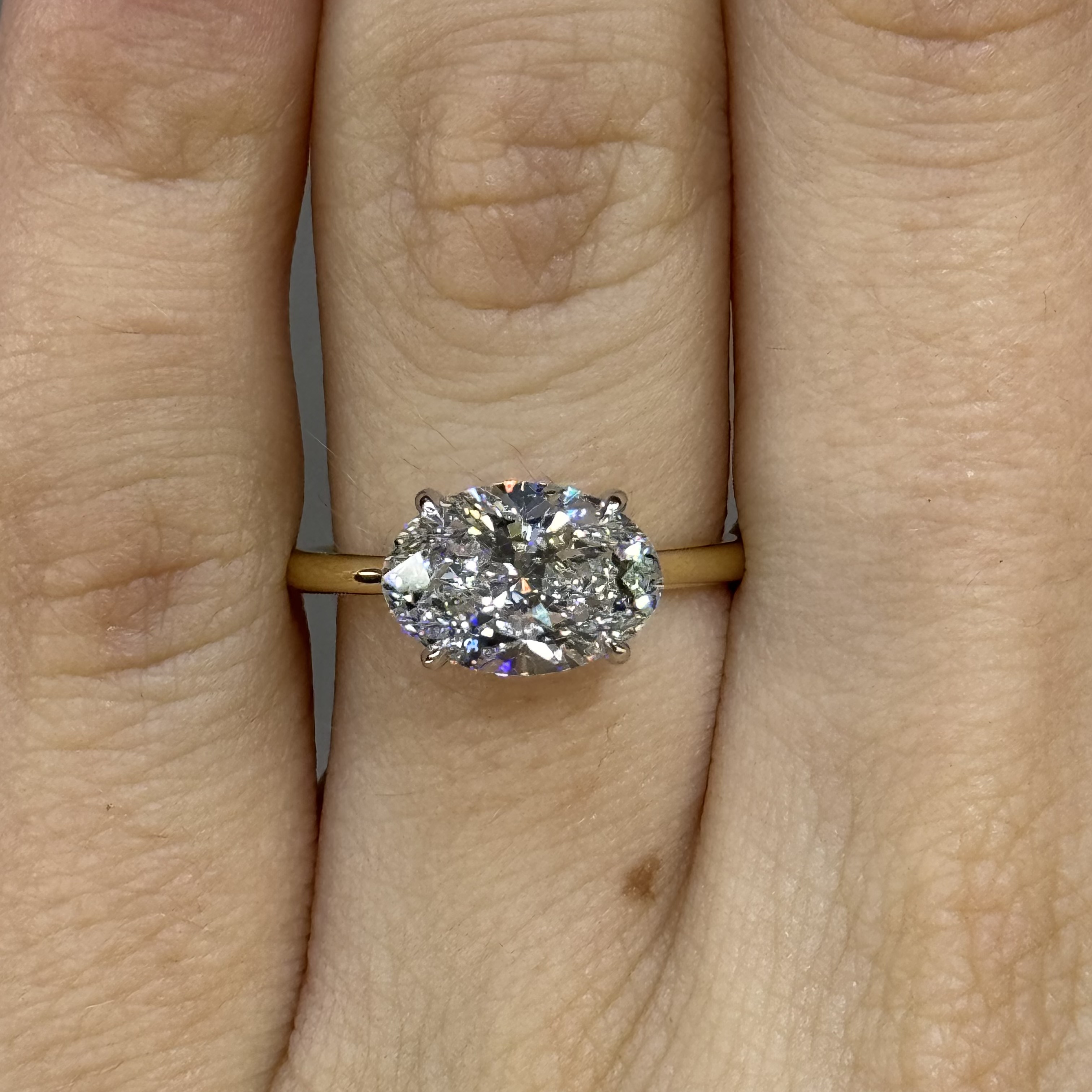 GIA 2.45ct G VS2 Oval "Milana" Engagement Ring Image 3 Forever Diamonds New York, NY