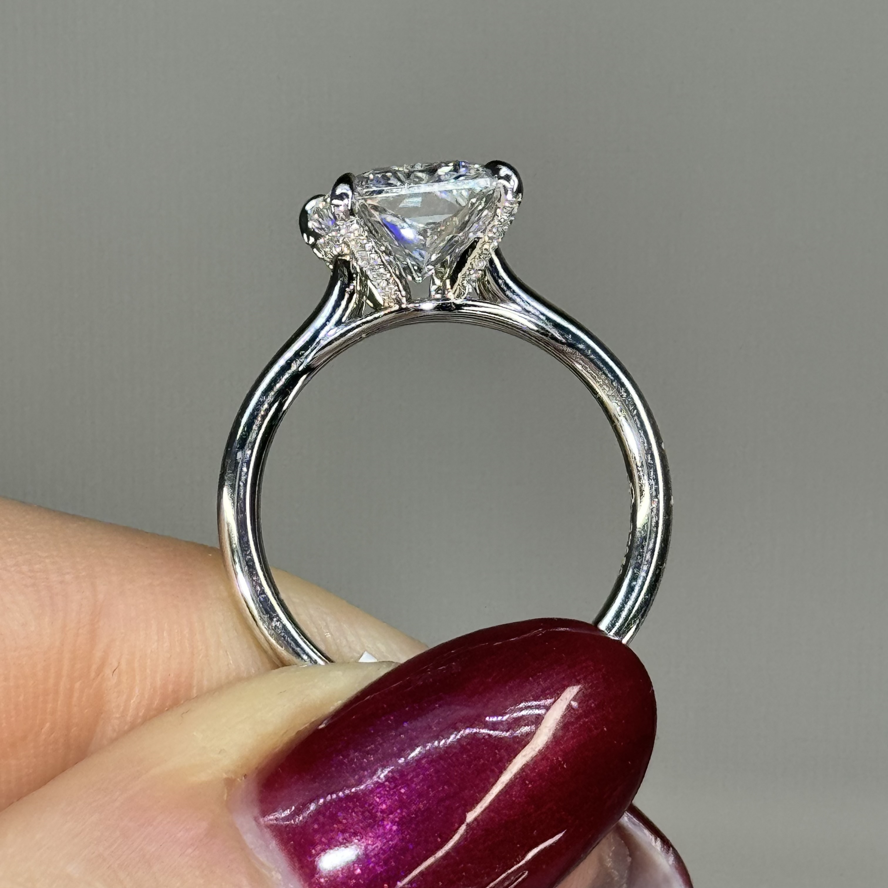GIA 3.80ct E VS1 Radiant "Lisa" Engagement Ring Image 3 Forever Diamonds New York, NY