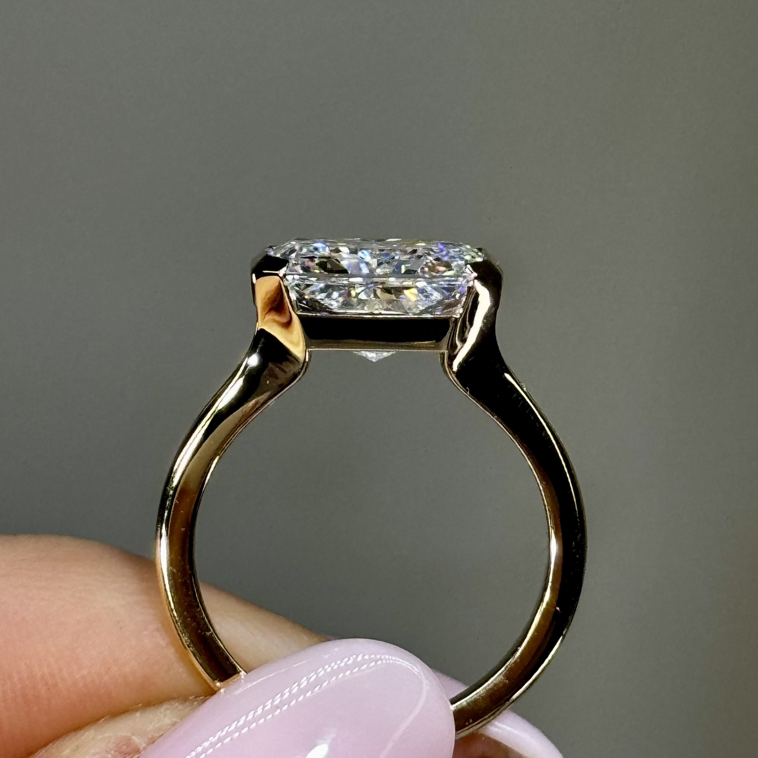 4.05ct F VS2 "Rachel" Engagement Ring Image 4 Forever Diamonds New York, NY