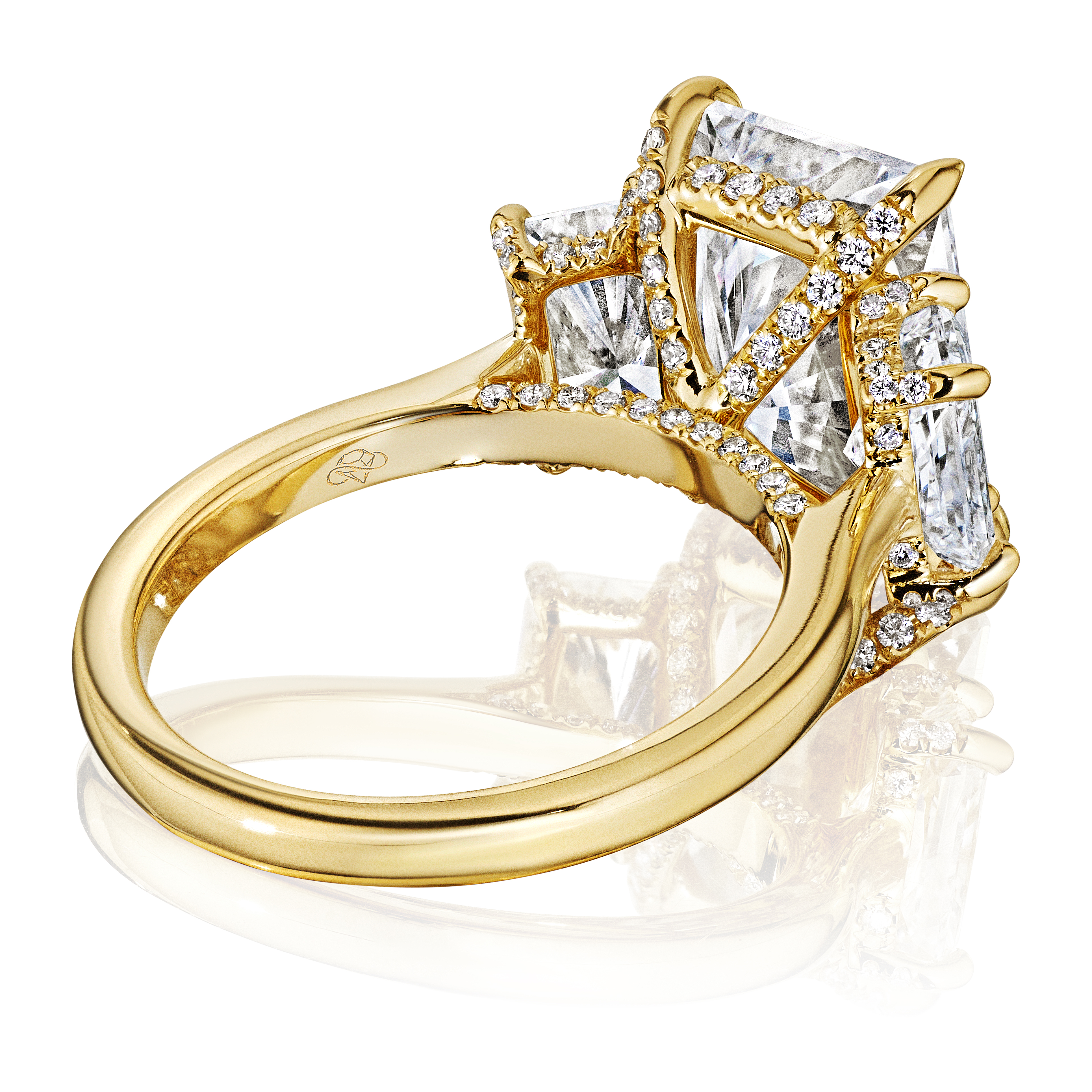 GIA 3.50ct F VS2 "Heidi" Engagement Ring Image 2 Forever Diamonds New York, NY