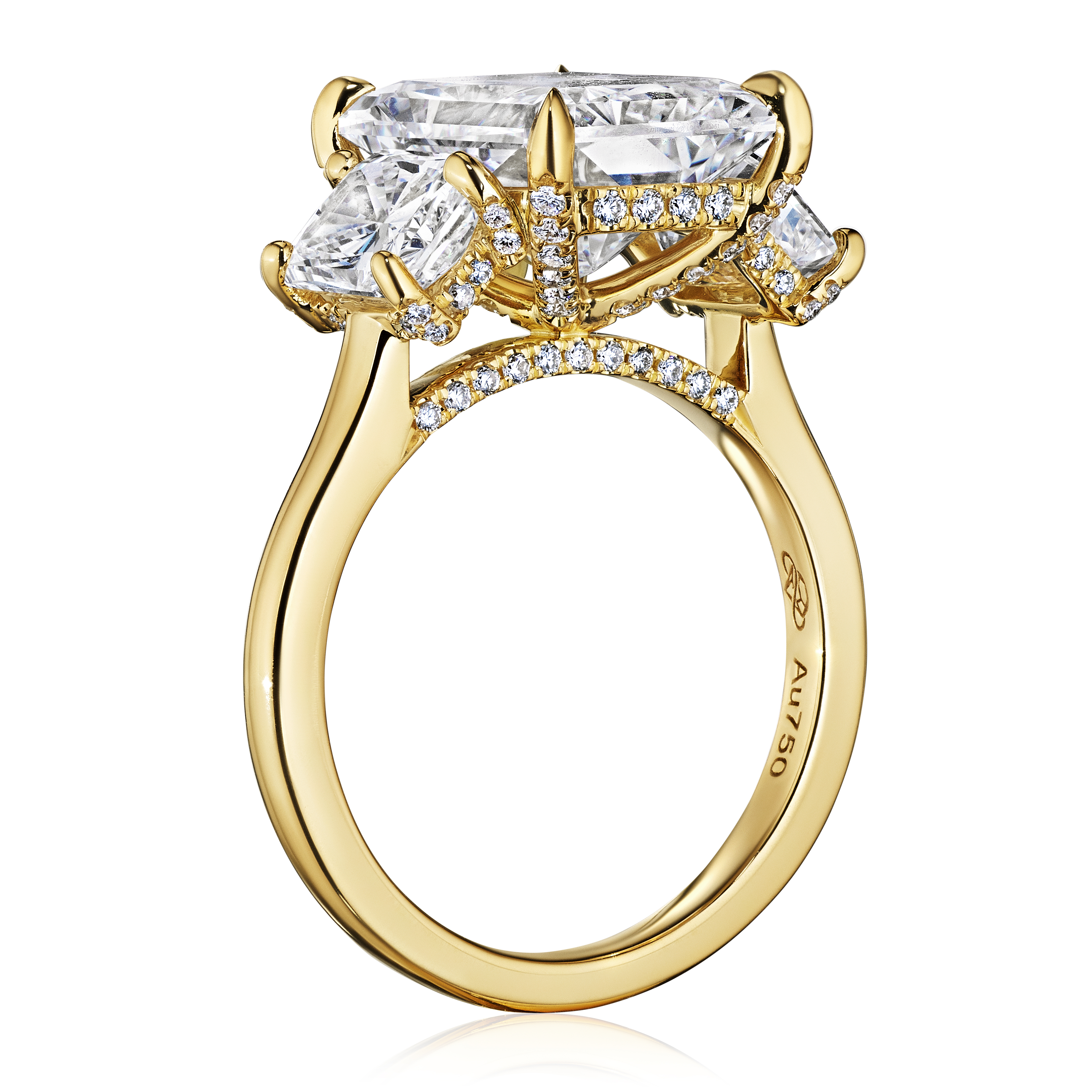GIA 3.50ct F VS2 "Heidi" Engagement Ring Image 3 Forever Diamonds New York, NY