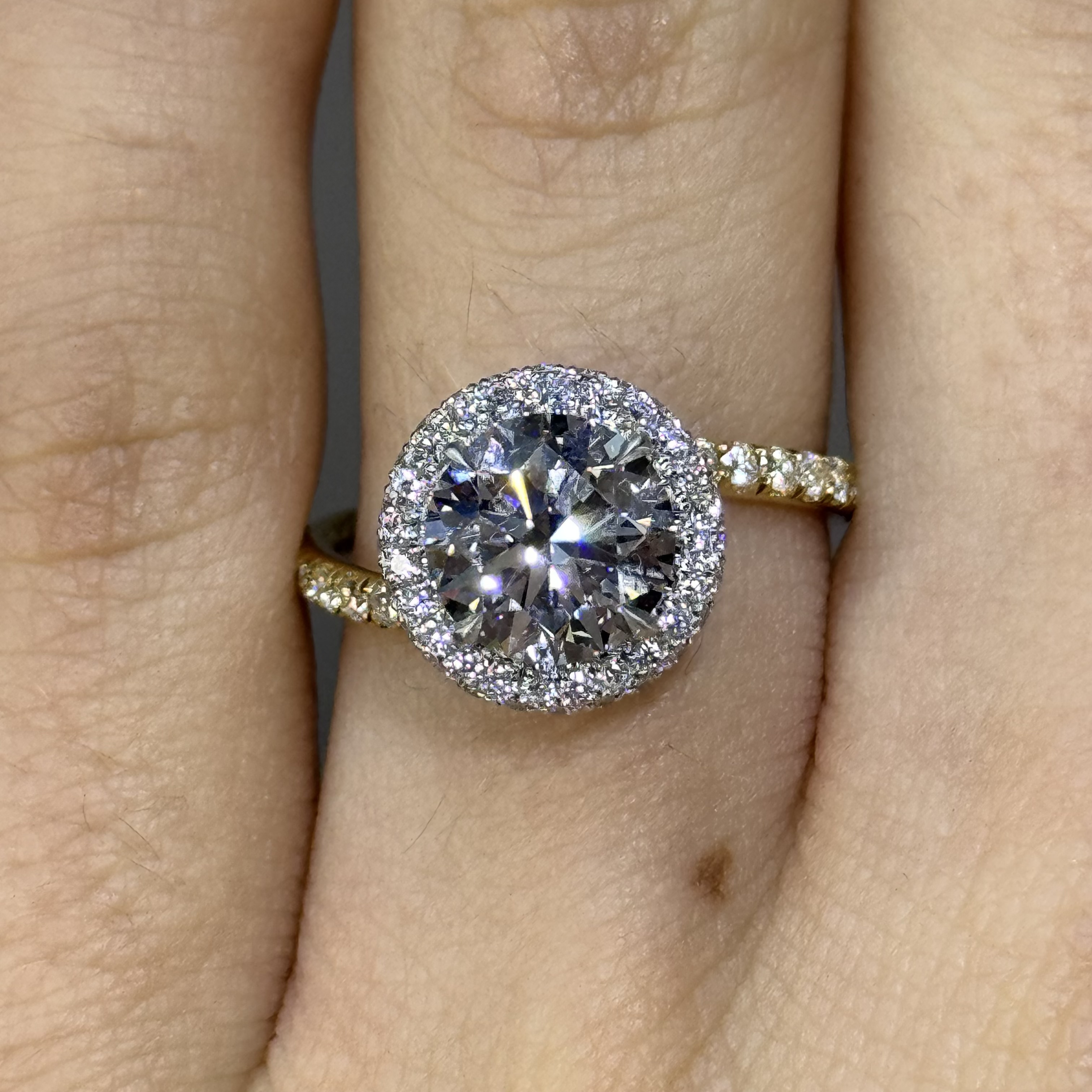 1.92ct GIA D VS1 Round "Lilah" Engagement Ring Image 2 Forever Diamonds New York, NY