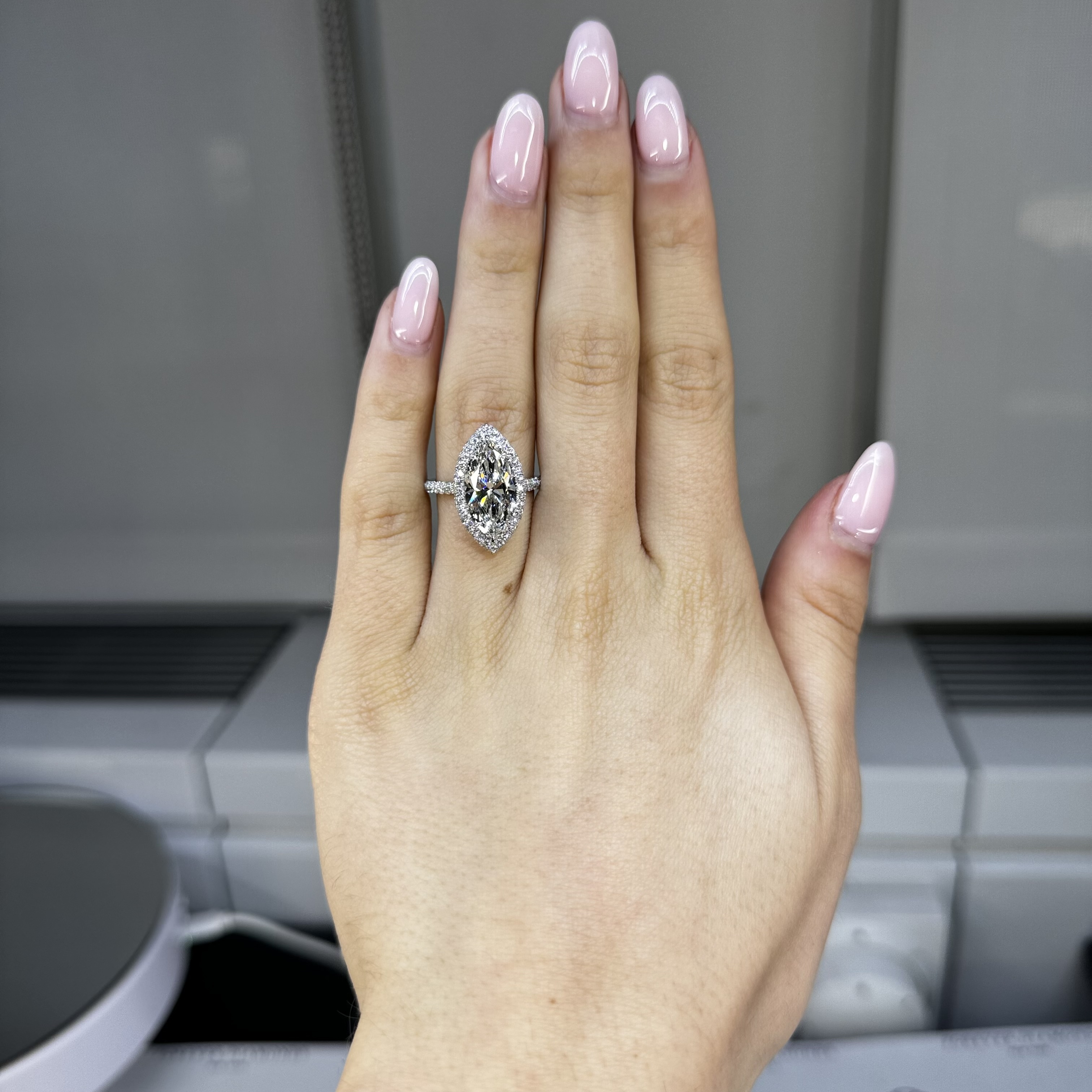 GIA 3.55ct F VS2 "Caitlyn" Engagement Ring Forever Diamonds New York, NY