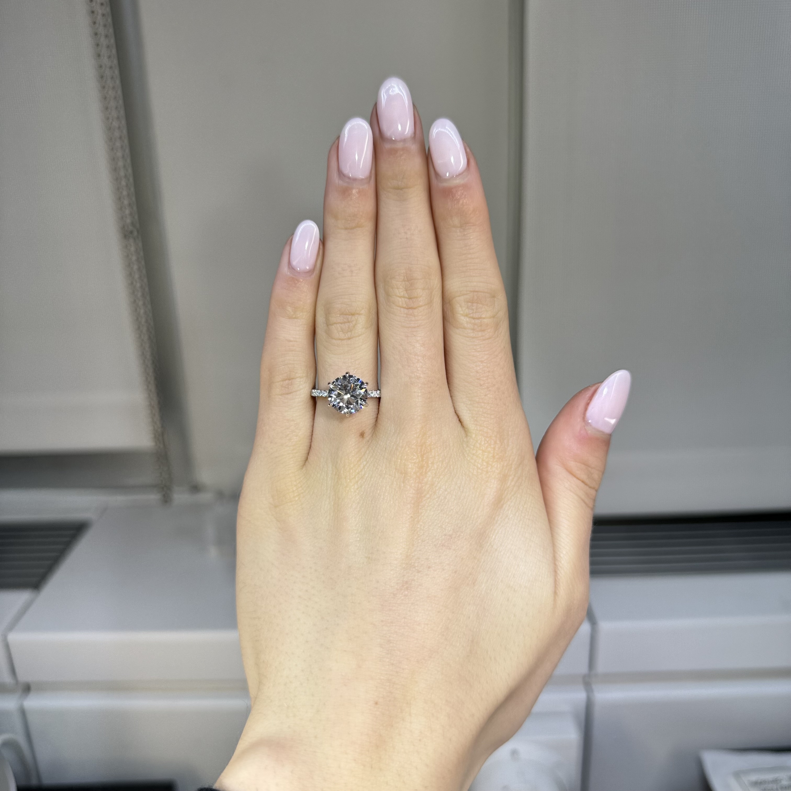 3.51ct F VS2 Round "Journey" Engagement Ring Image 4 Forever Diamonds New York, NY