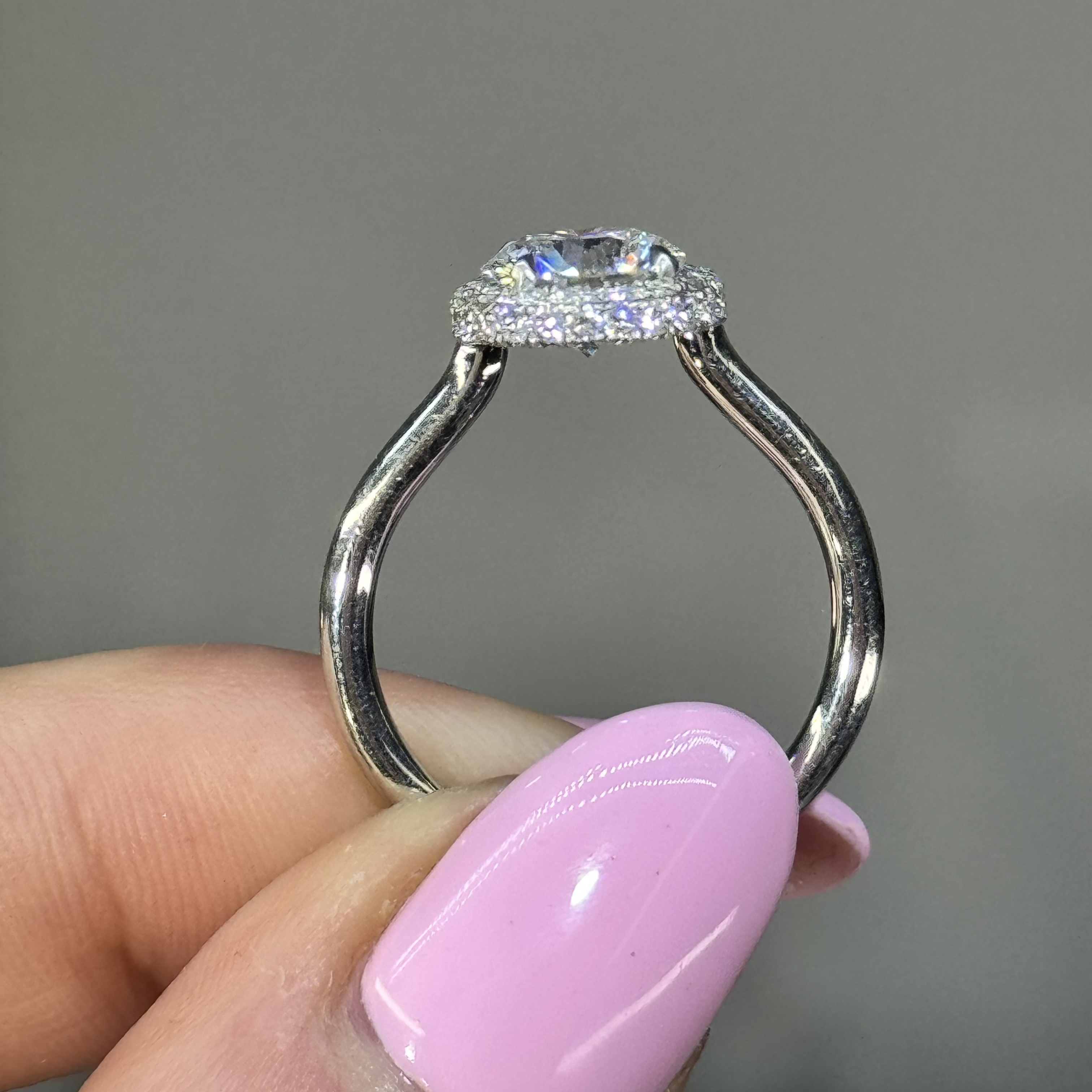 1.54 GIA E VS2 Round "Ava" Engagement Ring Image 4 Forever Diamonds New York, NY