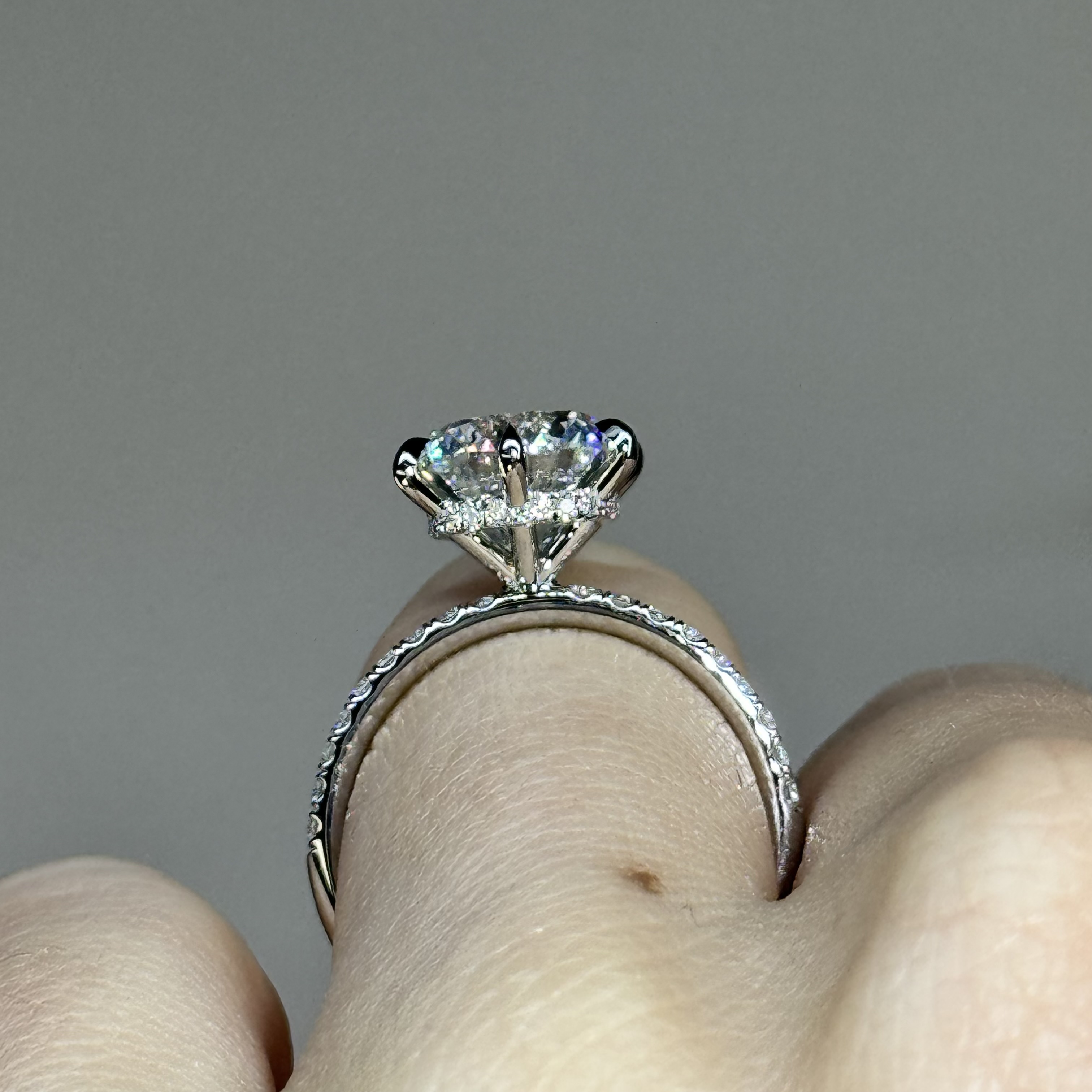 3.51ct F VS2 Round "Journey" Engagement Ring Image 3 Forever Diamonds New York, NY
