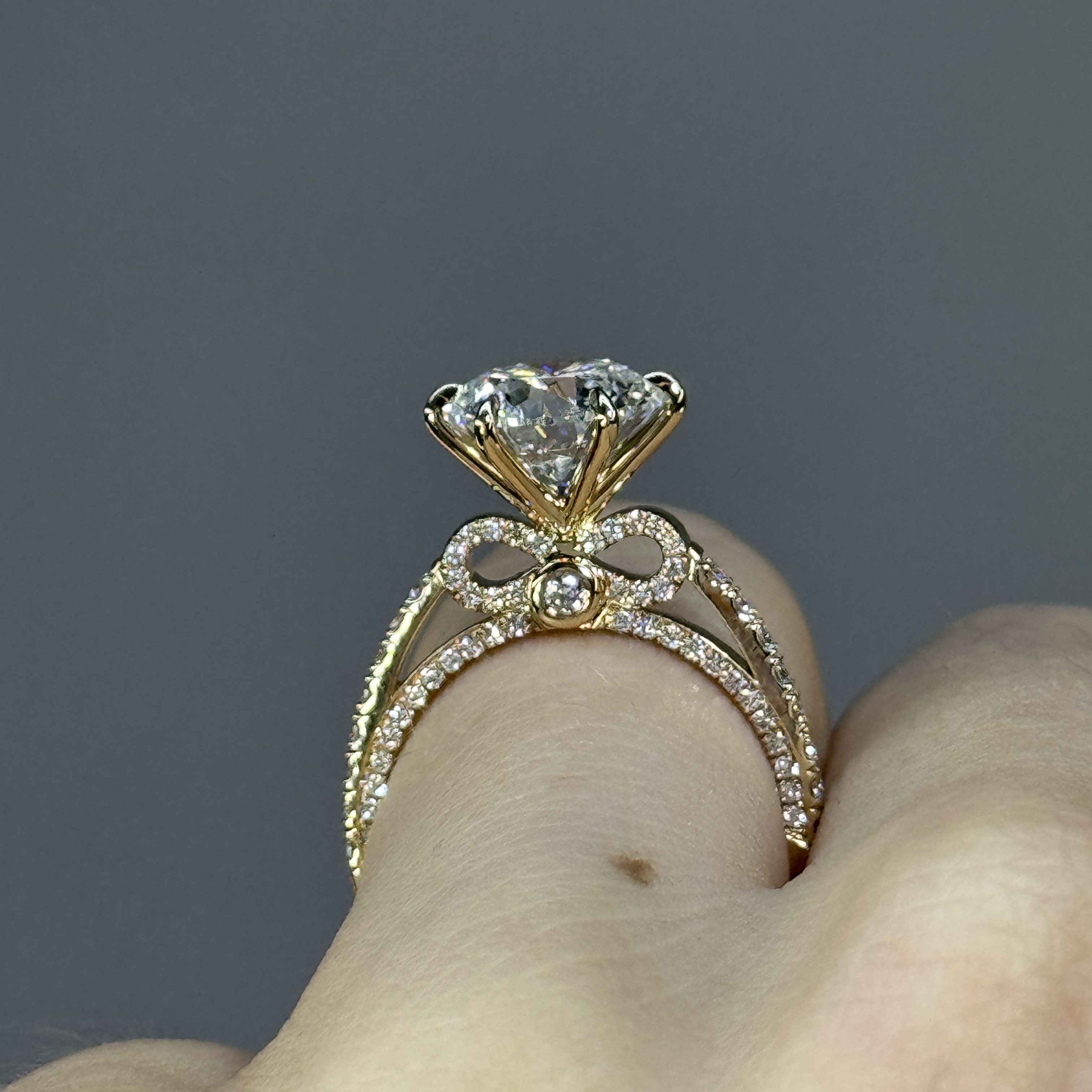 3.01ct Knot Engagement Ring Forever Diamonds New York, NY