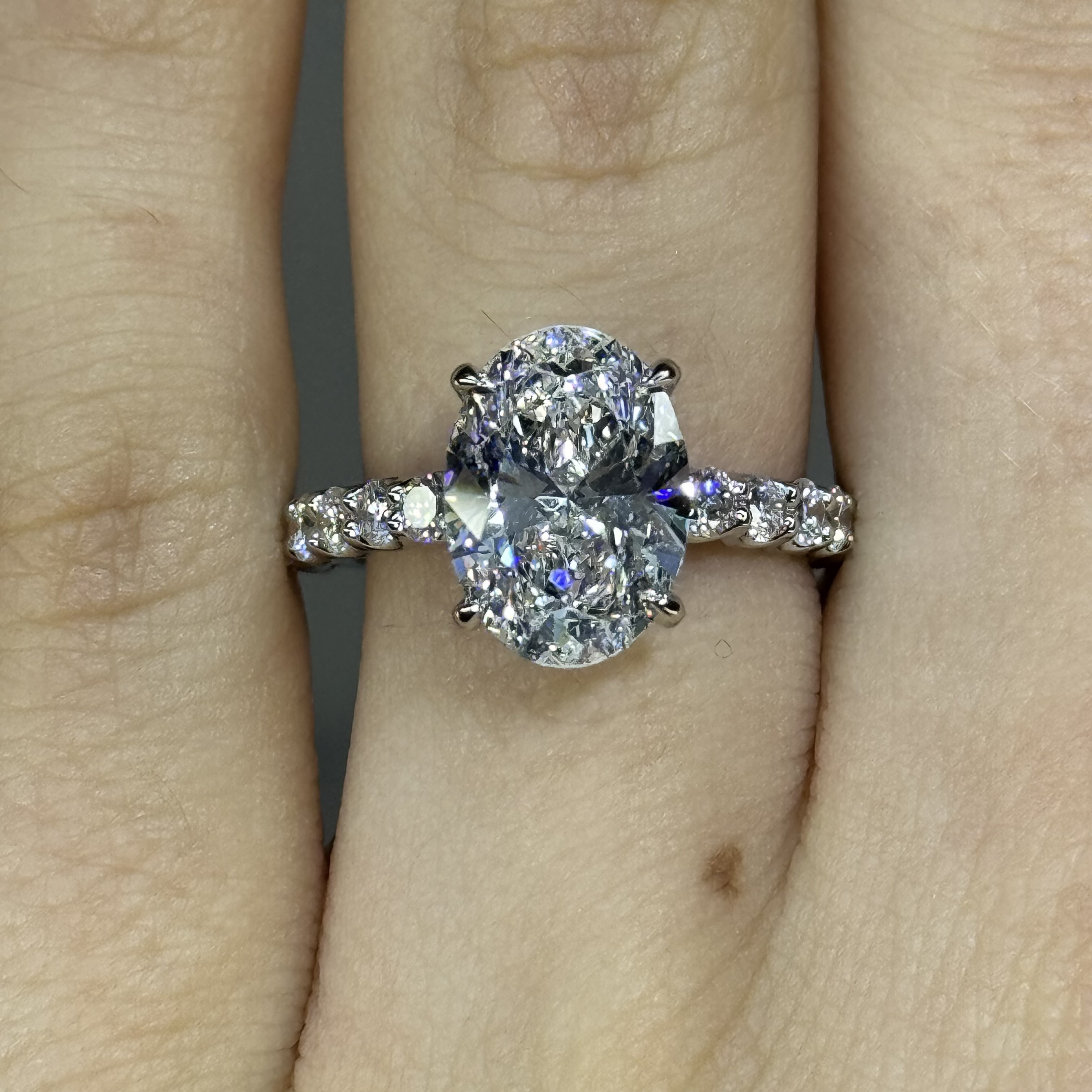 5.00ct F VS2 Oval "Alexa" Engagement Ring Forever Diamonds New York, NY