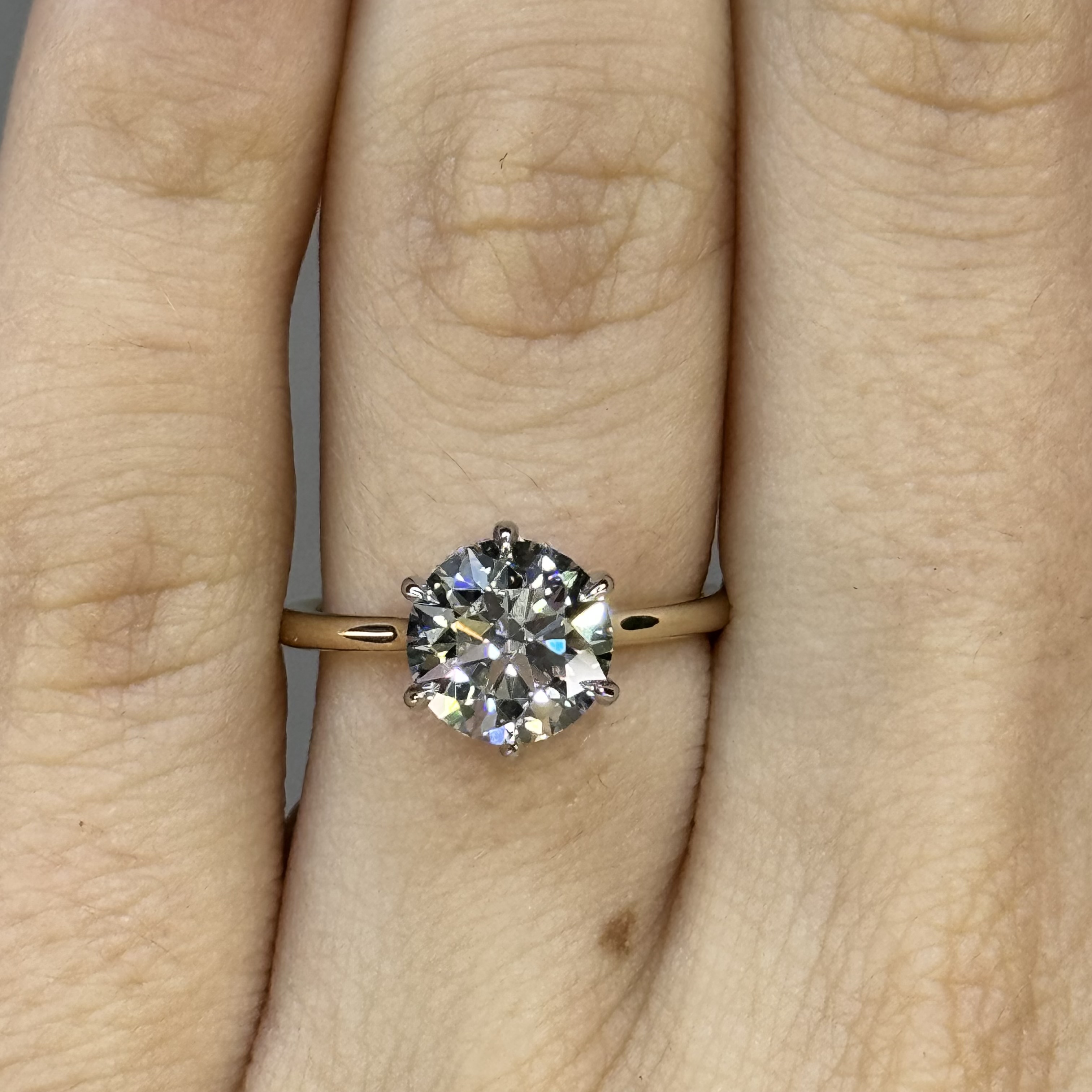 2.01ct G SI1 Round "Sasha" Engagement Ring Forever Diamonds New York, NY