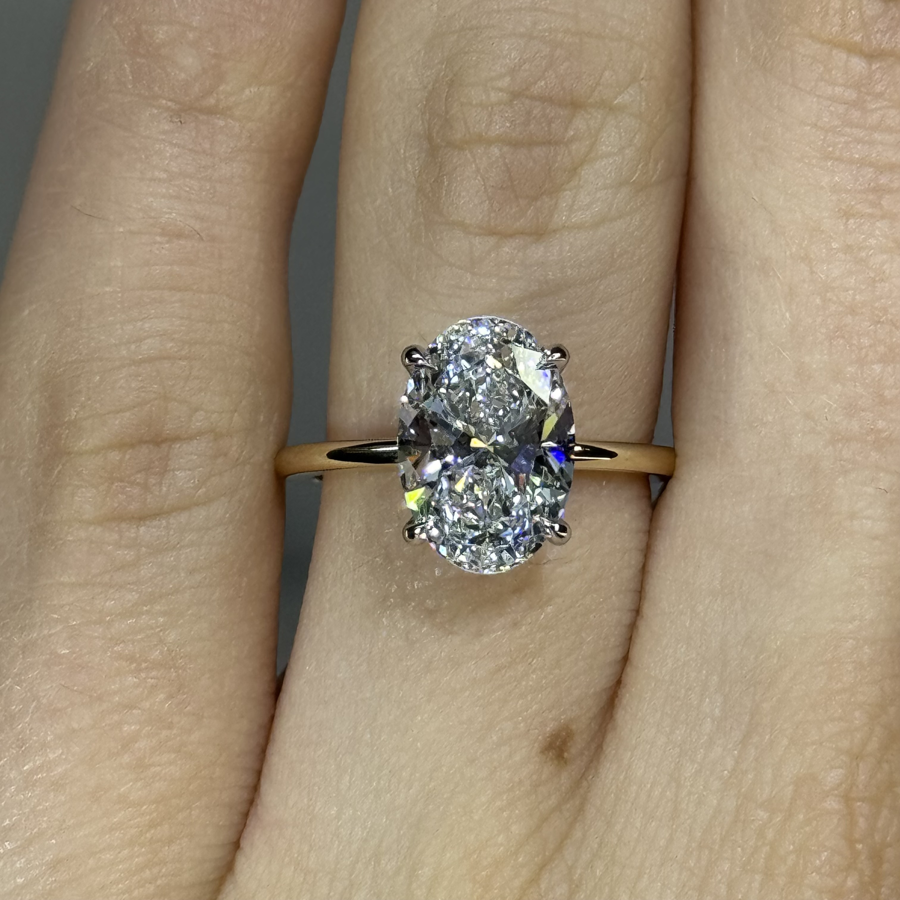 GIA 3.01ct D VVS2 Oval "Chloe" Engagement Ring Forever Diamonds New York, NY