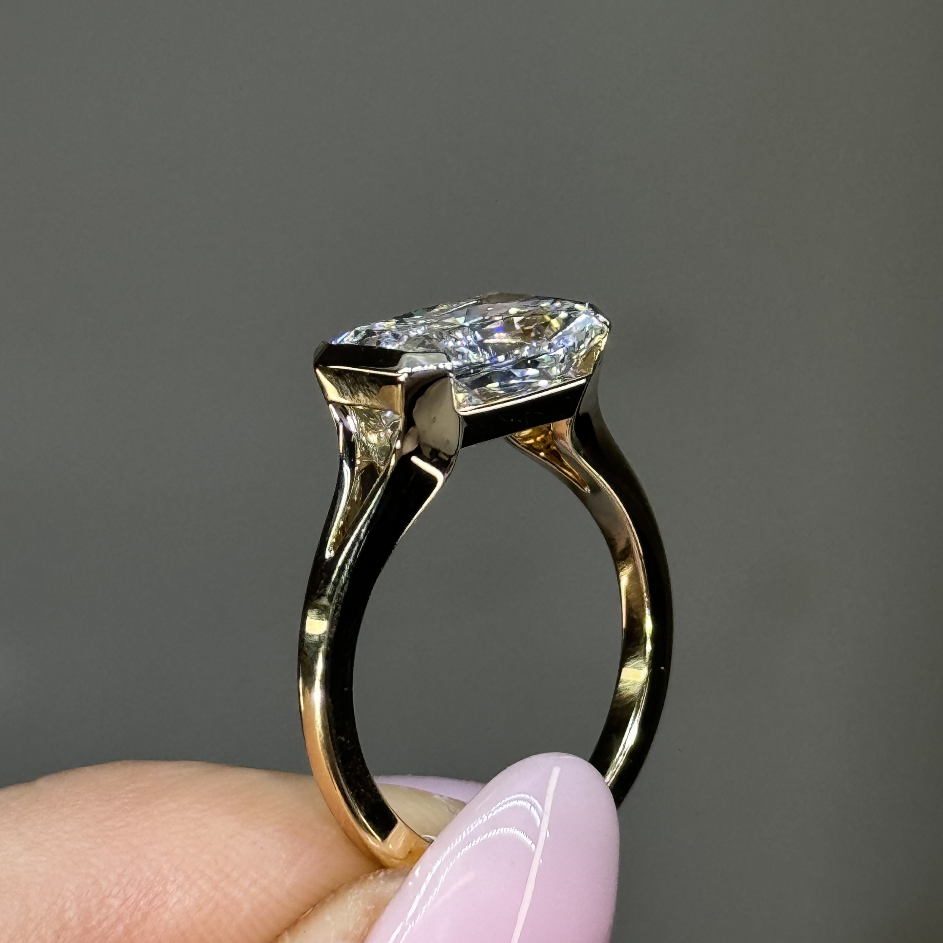 4.05ct F VS2 "Rachel" Engagement Ring Image 3 Forever Diamonds New York, NY