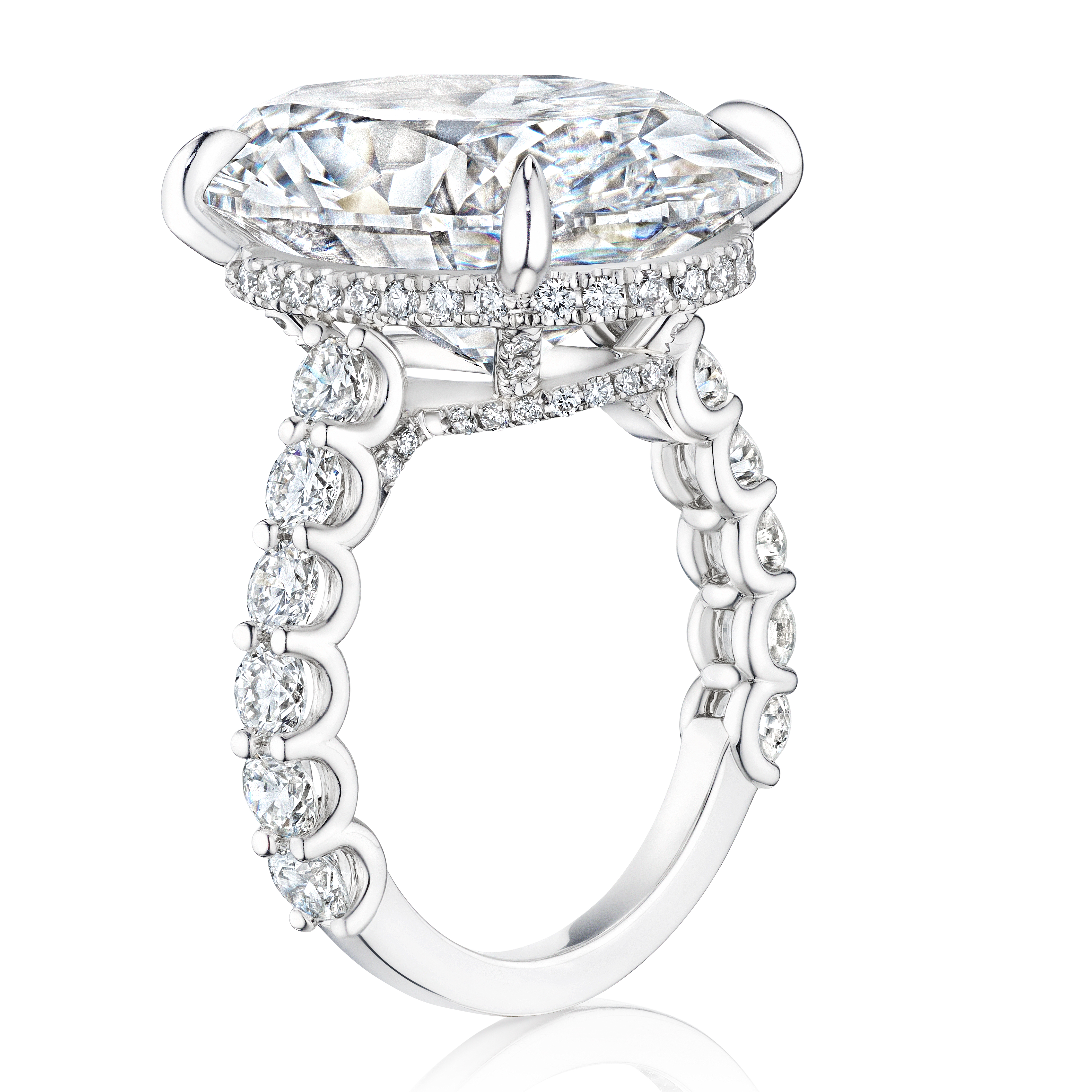 GIA 10.00ct E VS1 LG Oval "Alexa" Engagement Ring Forever Diamonds New York, NY