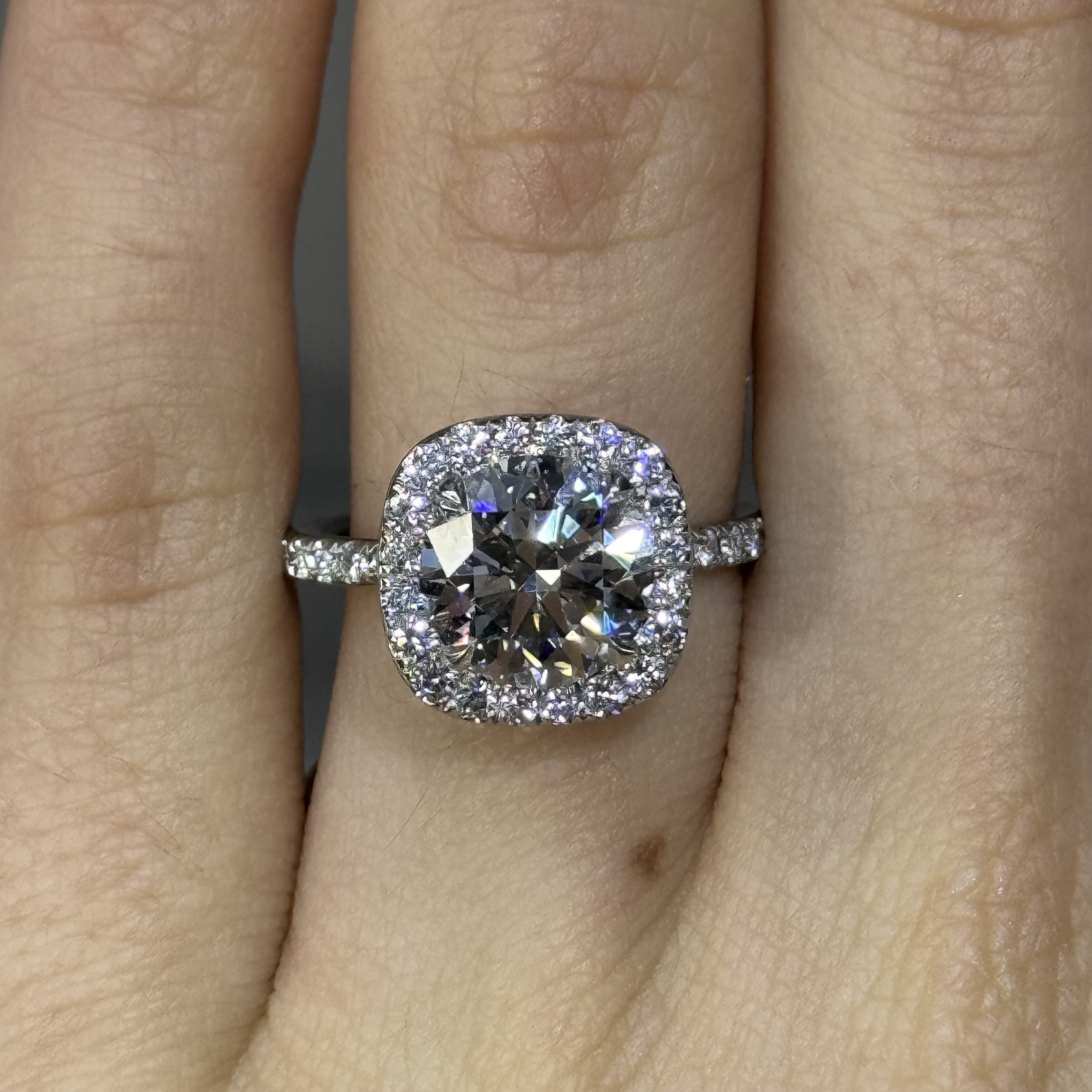 2.72ct GIA E VS2 Round "Leslie" Engagement Ring Forever Diamonds New York, NY