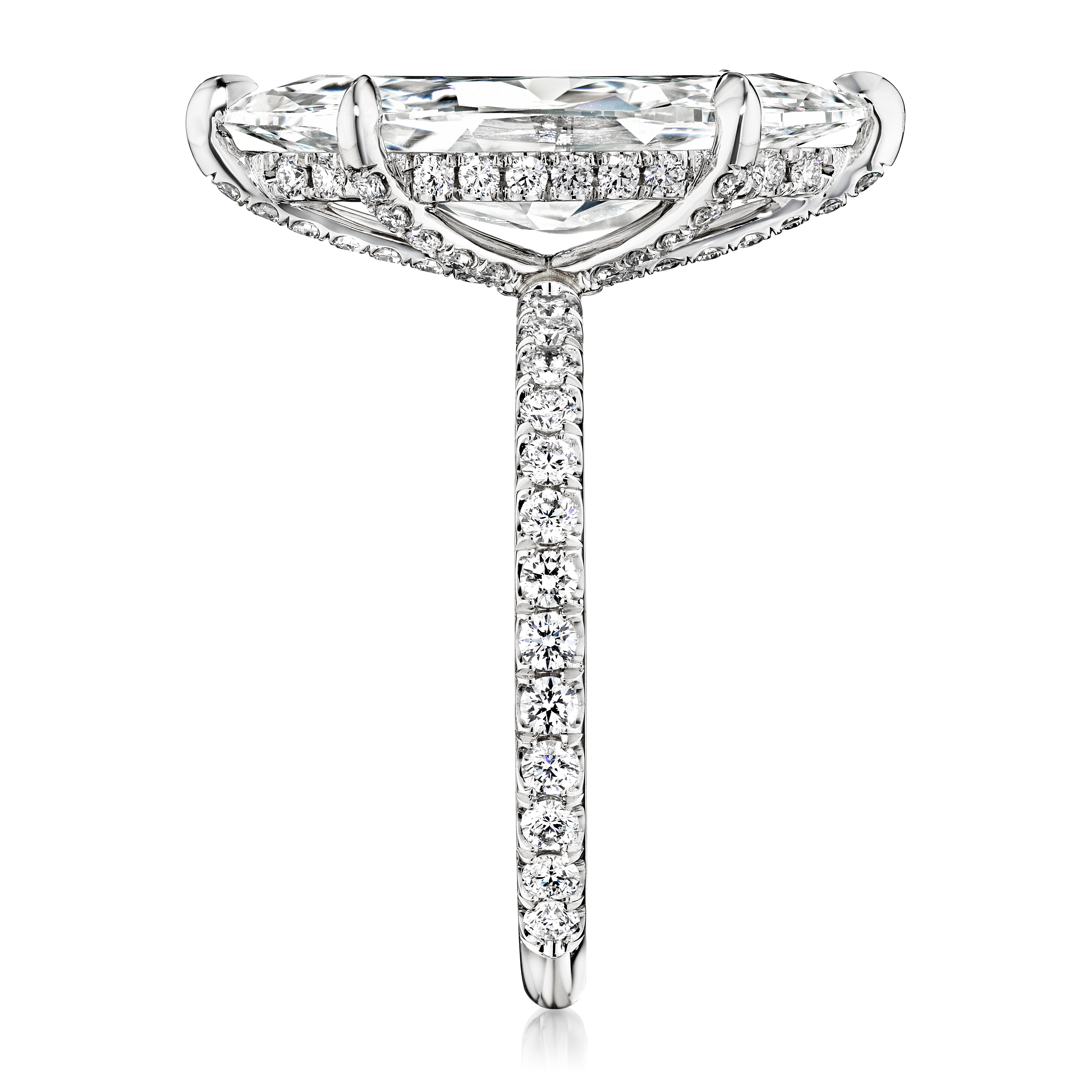 10.10ct G VS1 Marquise "Madison" Engagement Ring Image 2 Forever Diamonds New York, NY