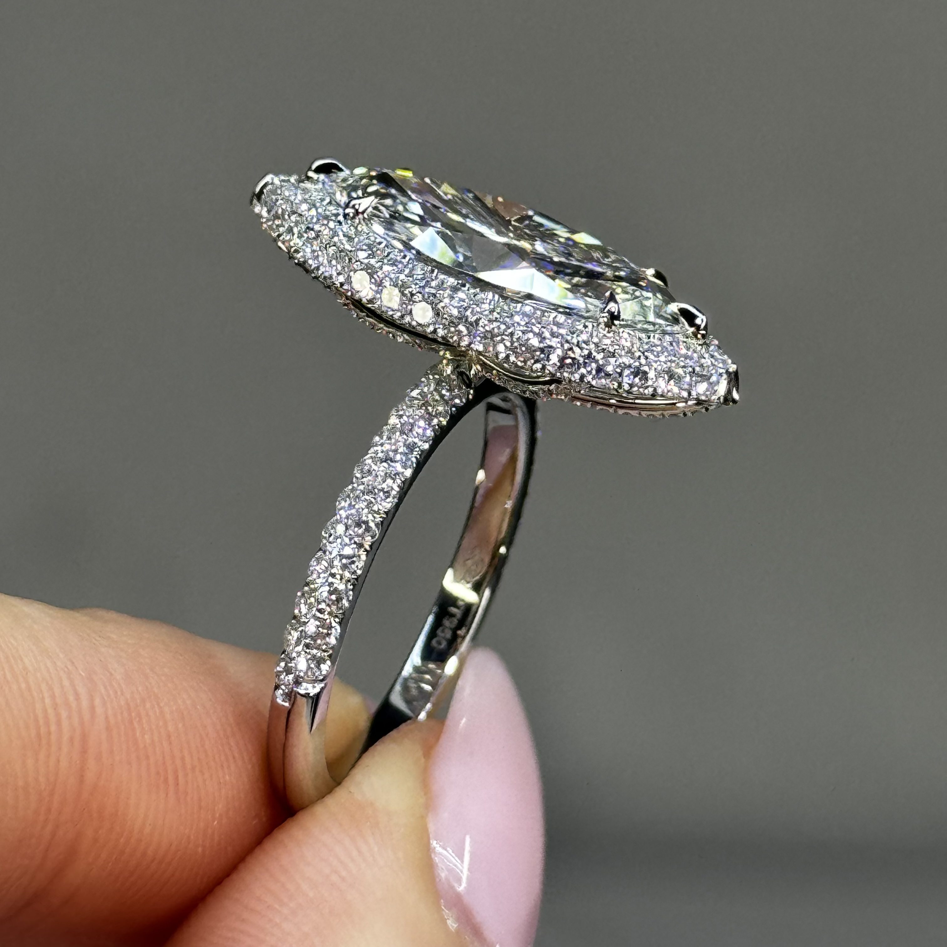 GIA 3.55ct F VS2 "Caitlyn" Engagement Ring Image 4 Forever Diamonds New York, NY