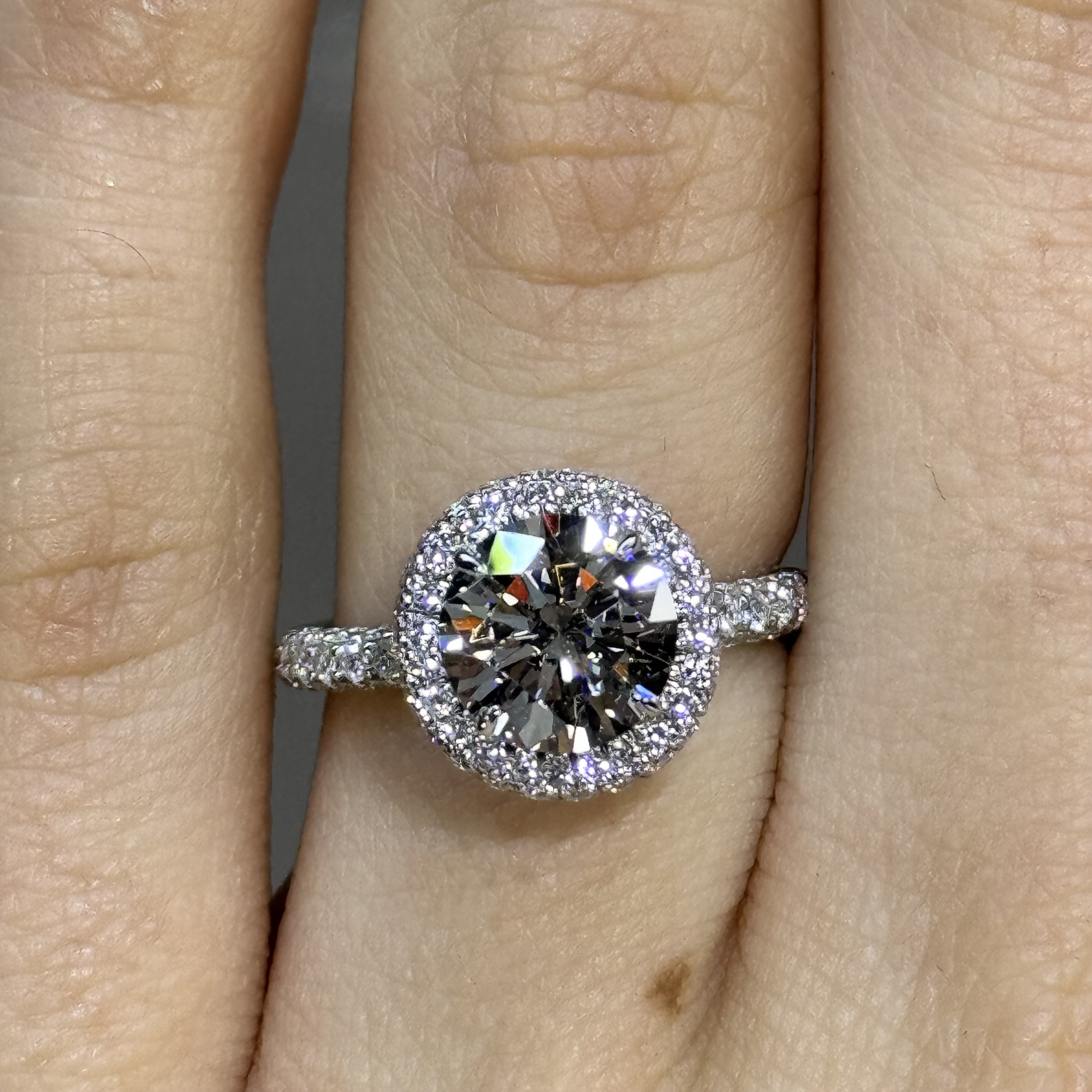 GIA 1.69ct G SI1 Earth Mined "Amielle" Engagement Ring Image 2 Forever Diamonds New York, NY