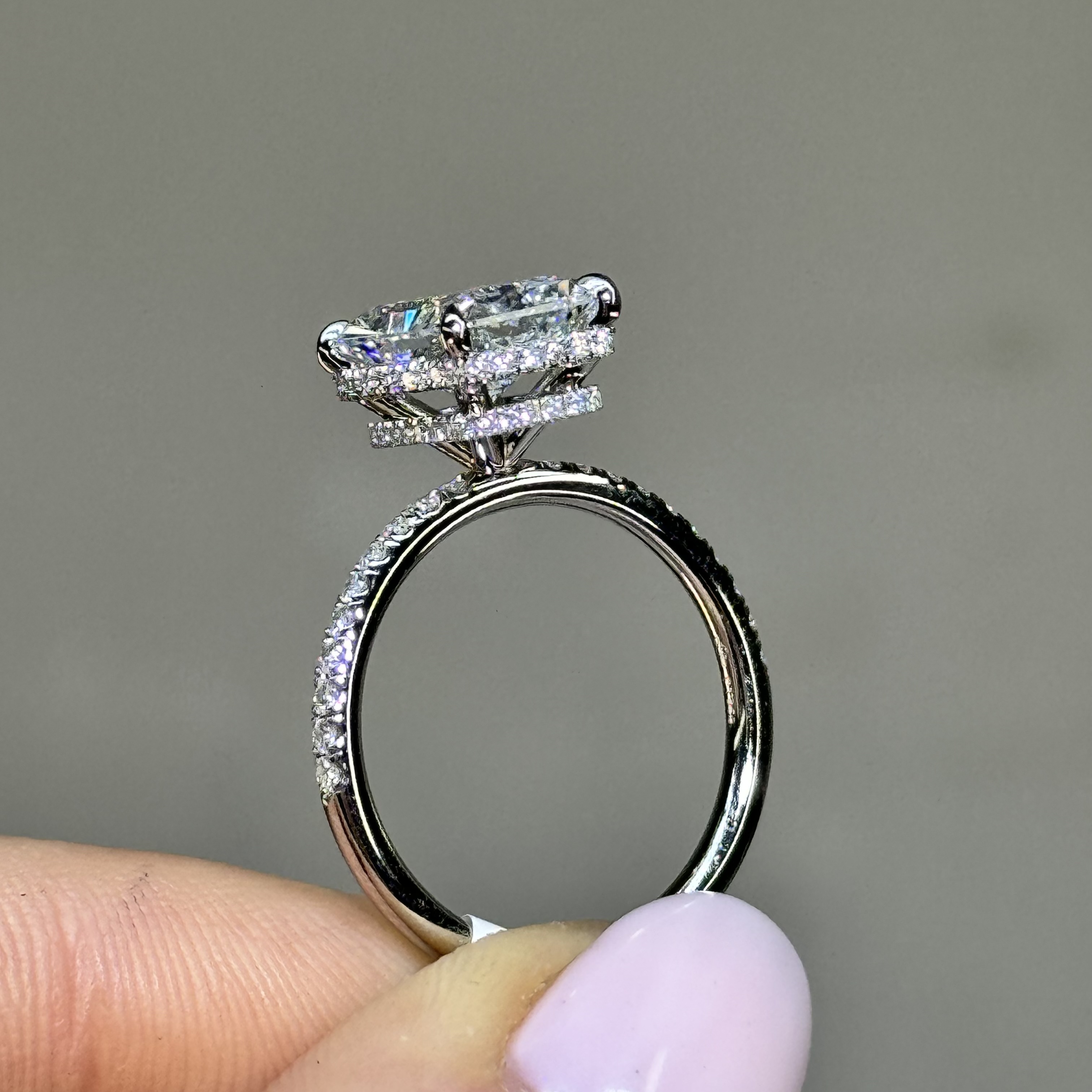2.90ct D VS2 Radiant "Gemma" Engagement Ring Forever Diamonds New York, NY