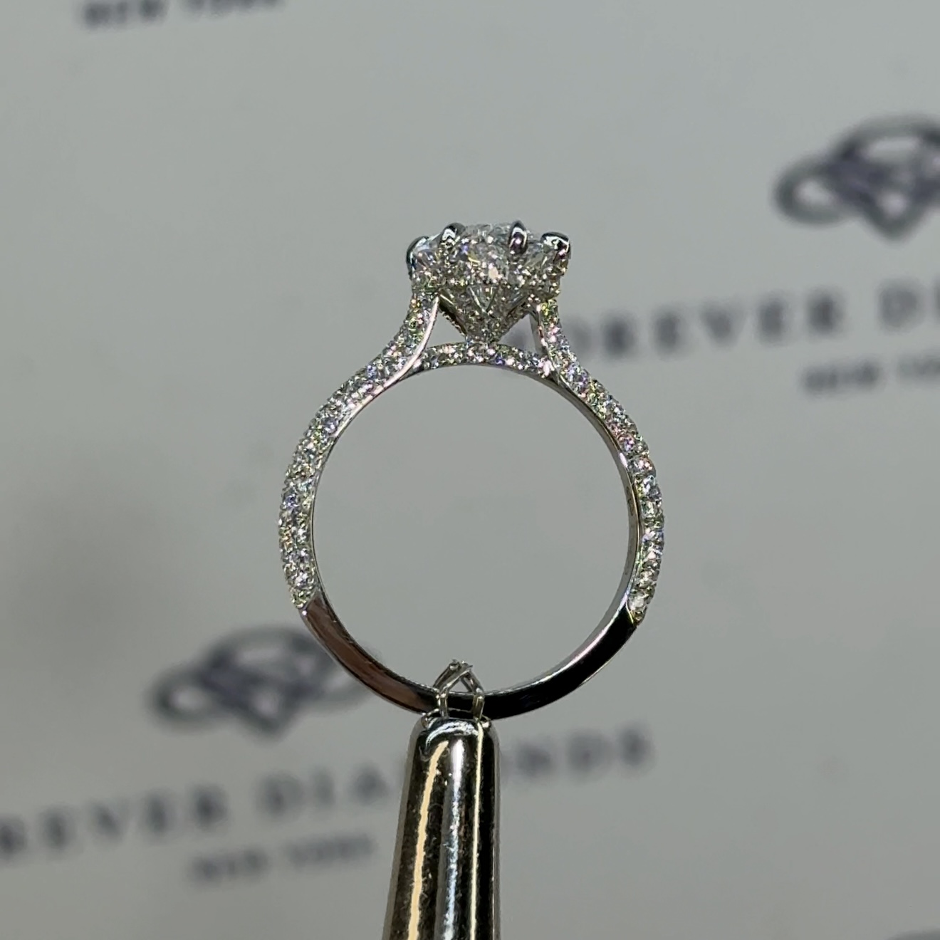 2.77ct E VS2 Lab Grown Marquise "Alexandria" Engagement Ring Image 2 Forever Diamonds New York, NY