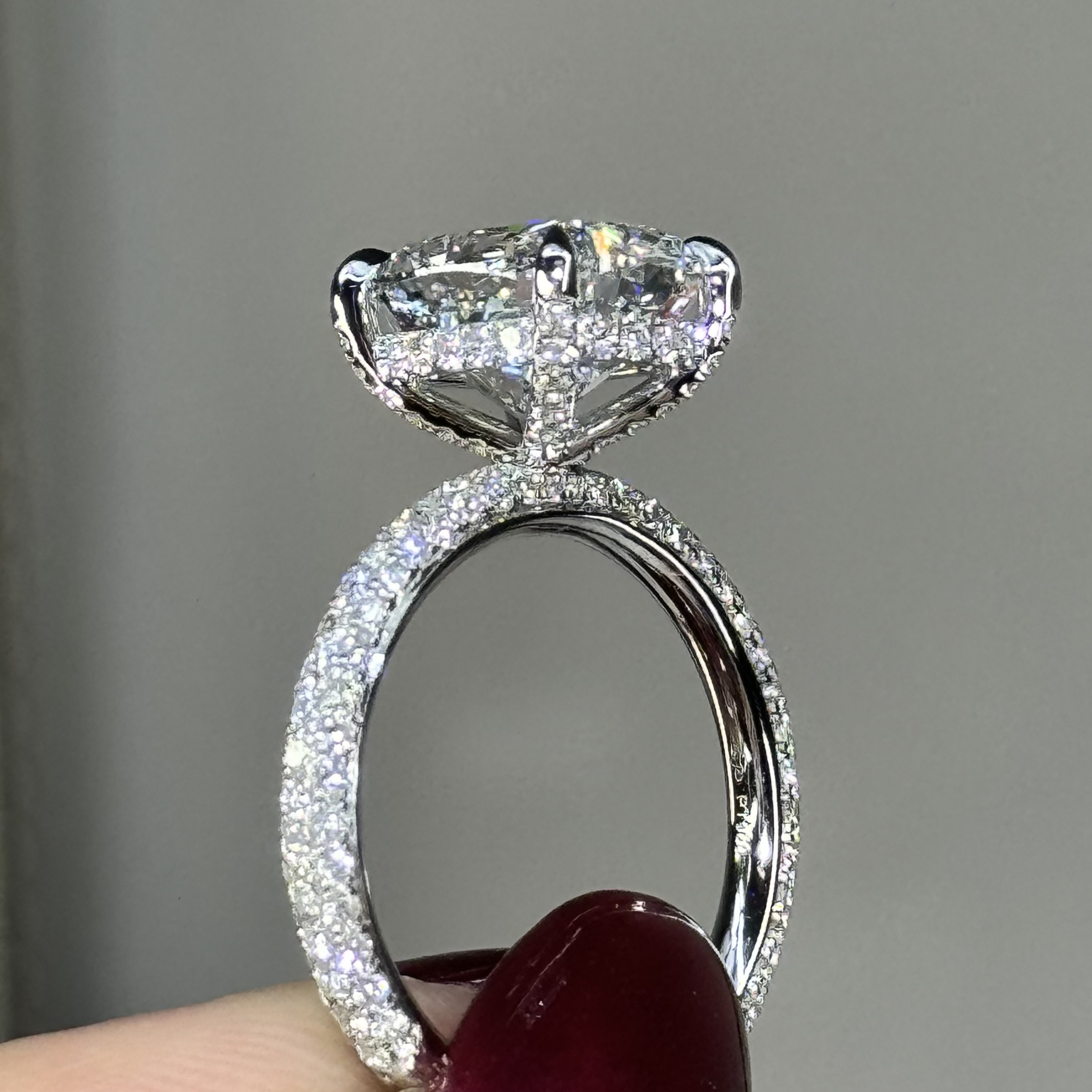 GIA 4.03ct E VS2 Cushion "Catherine" Engagement Ring Image 3 Forever Diamonds New York, NY