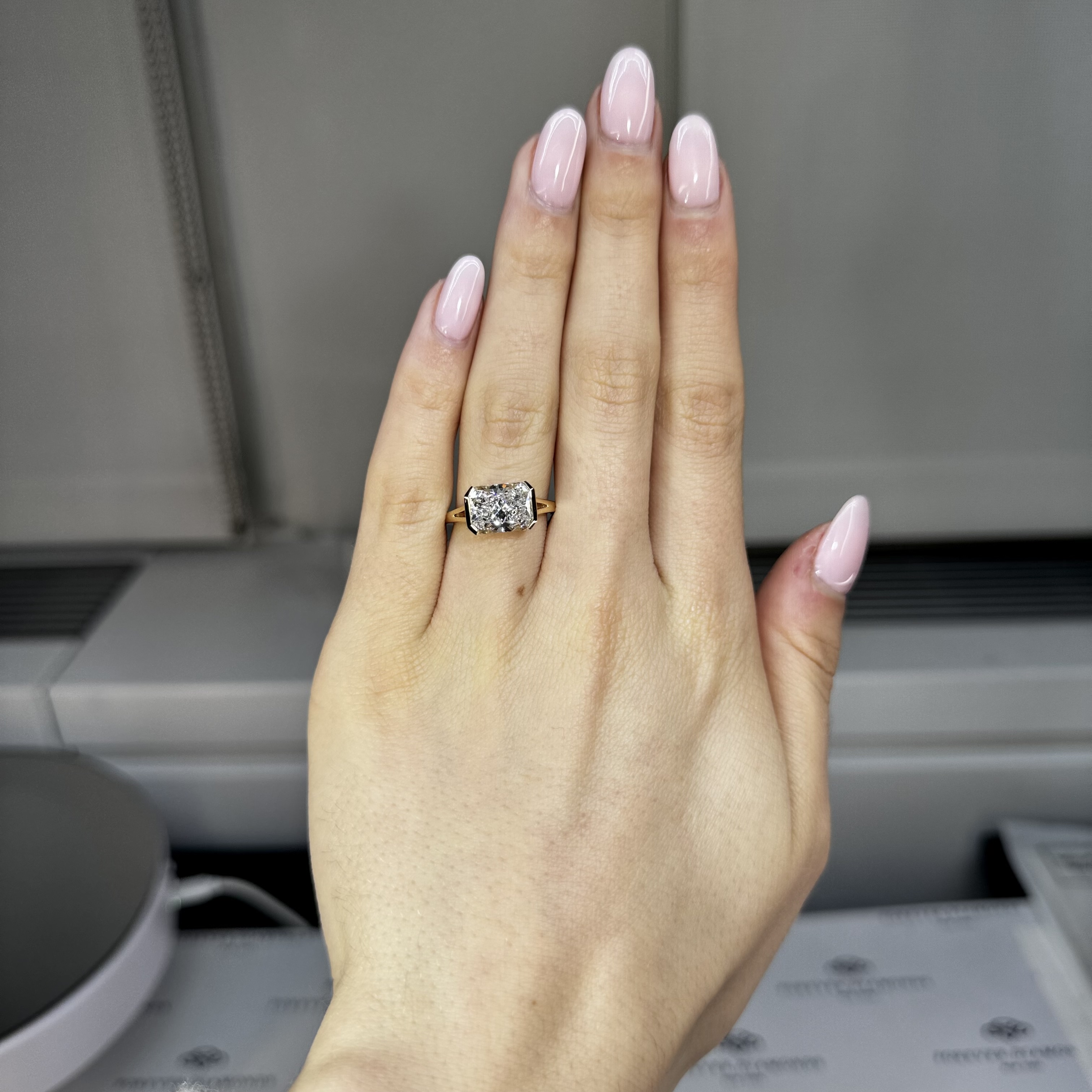 4.05ct F VS2 "Rachel" Engagement Ring Image 2 Forever Diamonds New York, NY