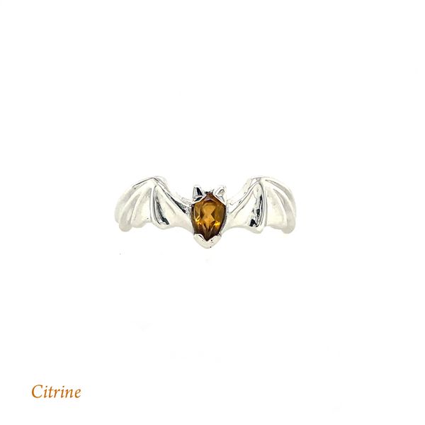 Austin Bat Ring with Citrine Gemstone