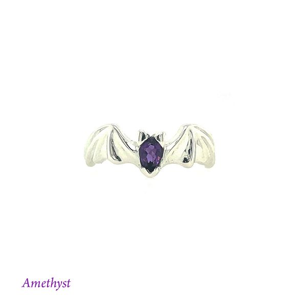 Austin Bat Ring with Amethyst Gemstone