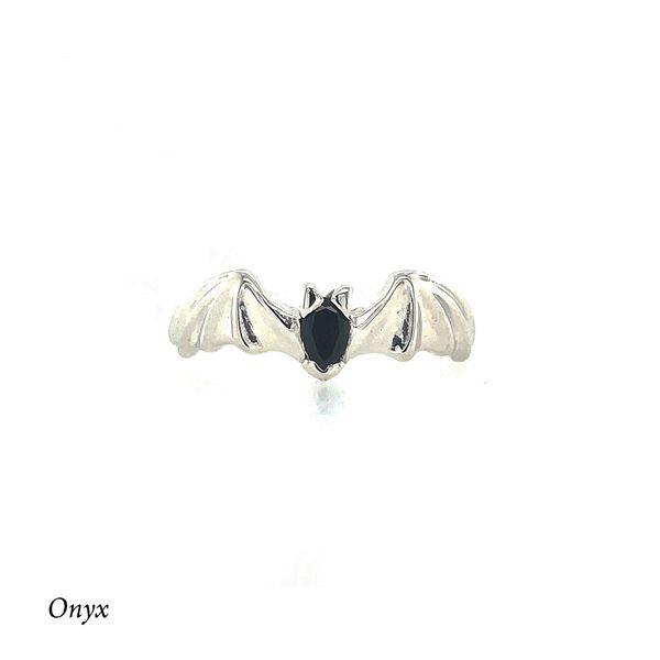 Austin Bat Ring with Onyx Gemstone