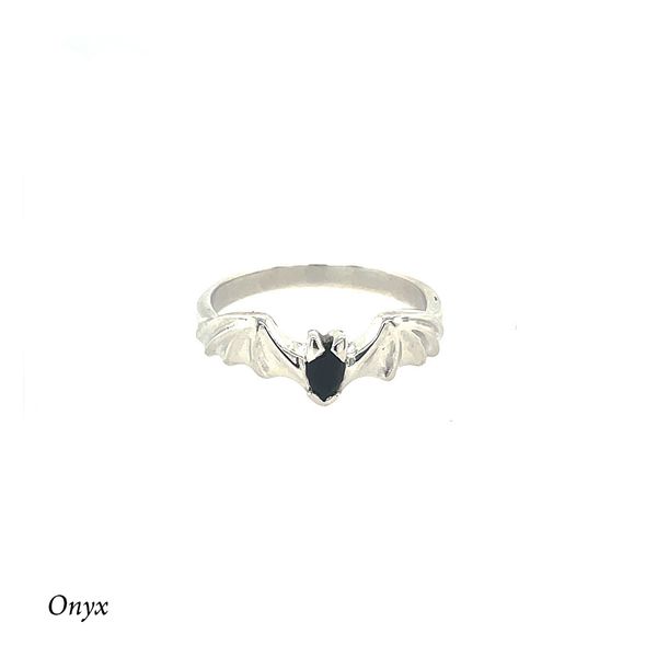 Austin Bat Ring with Onyx Gemstone