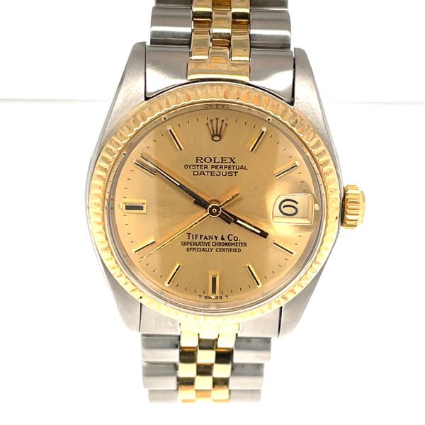 Pre-owned Rolex "Tiffany" Oyster Perpetual Motion Datejust James Gattas Jewelers Memphis, TN