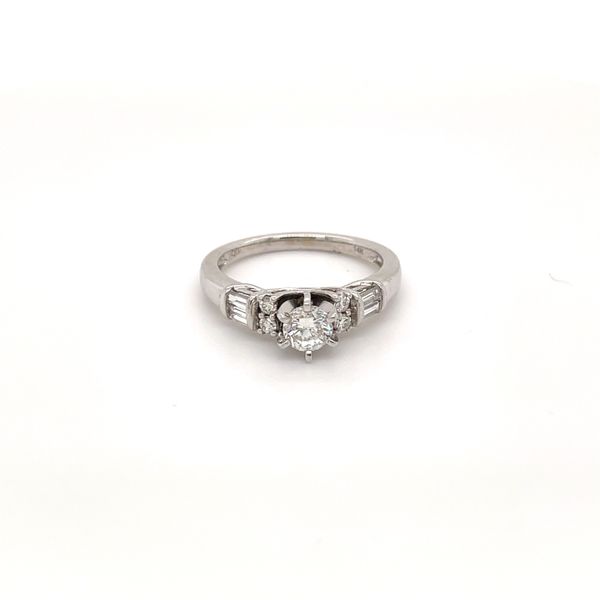 14k White Gold Diamond Engagement Ring James Gattas Jewelers Memphis, TN