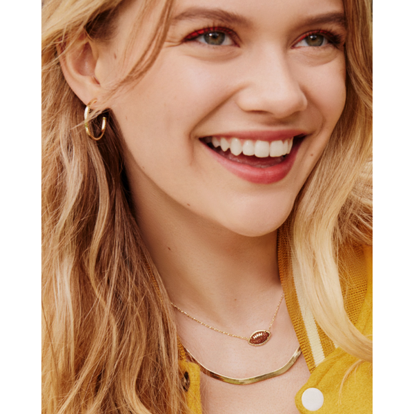 Kendra Scott Ari Heart Pendant Necklace in Neon Yellow Magnesite | REEDS  Jewelers