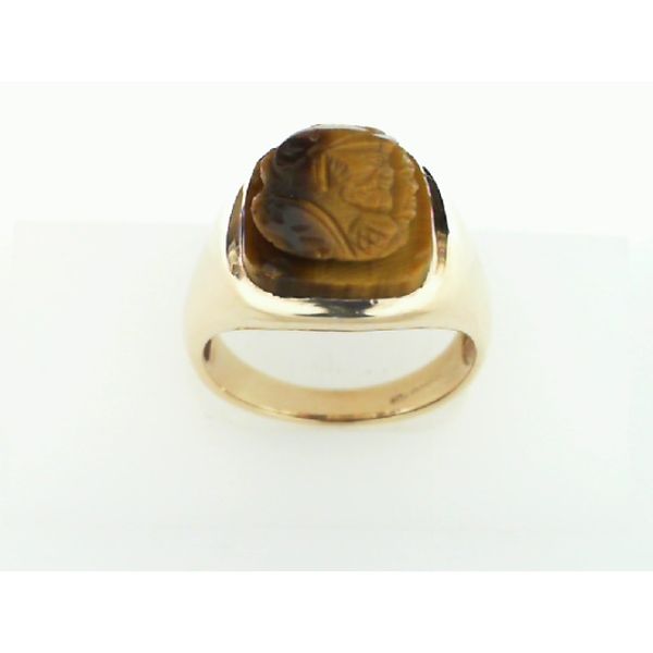 GENTS ESTATE TIGER'S EYE CAMEO RING Hart's Jewelry Wellsville, NY